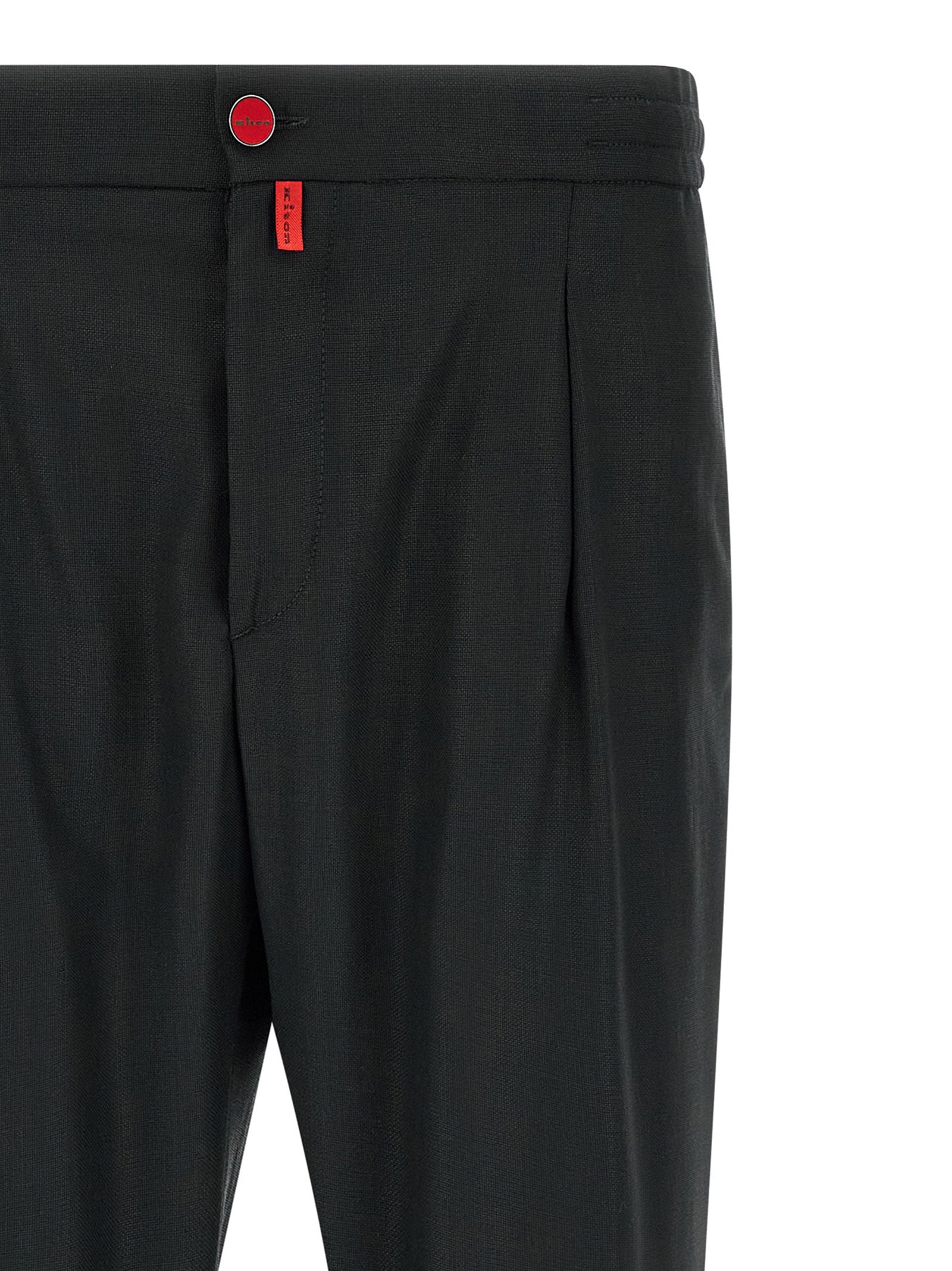 Kiton Men Red Button Pants KITON
