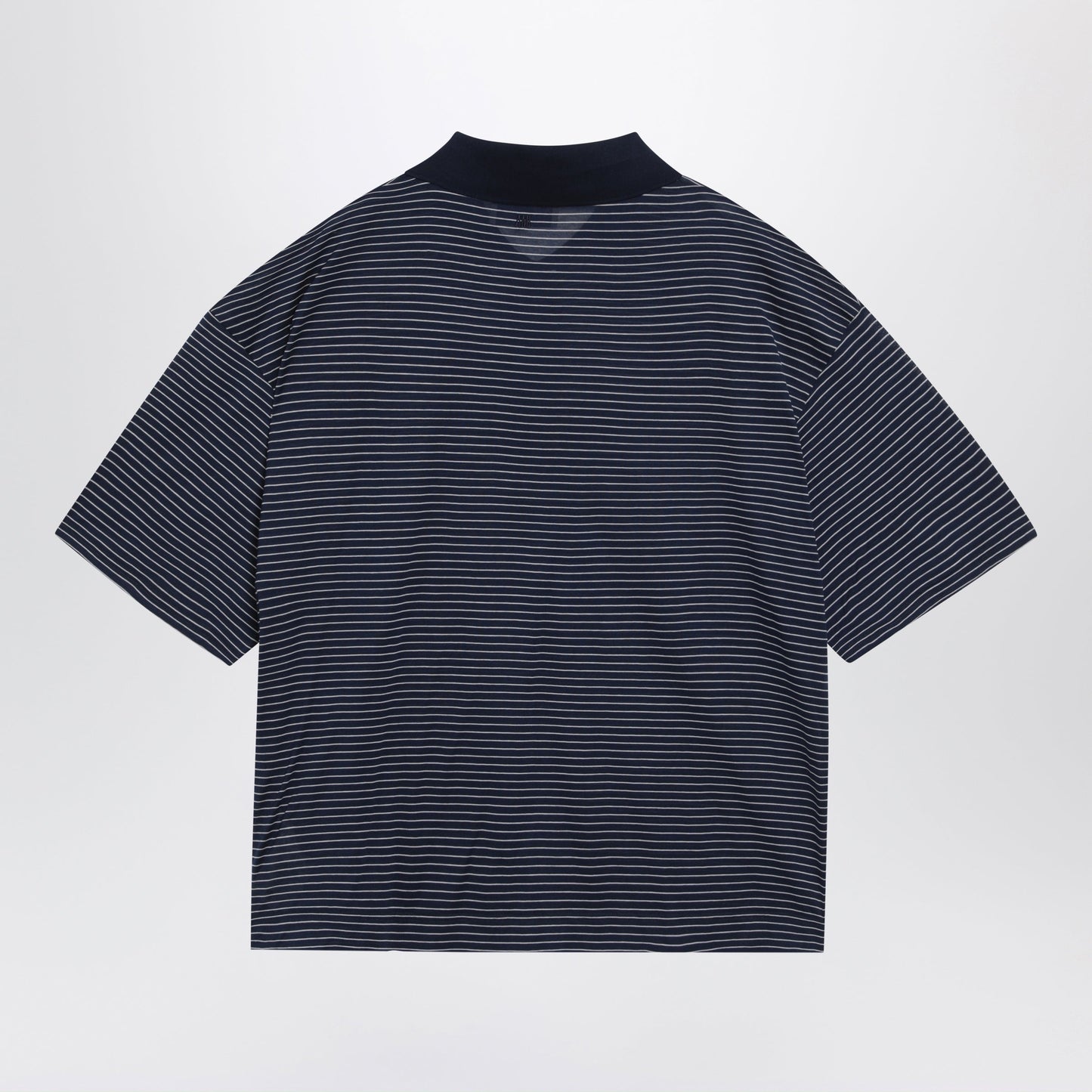 Ami Paris Blue/White Striped Ami De Coeur Polo By Ami Paris Men AMI PARIS