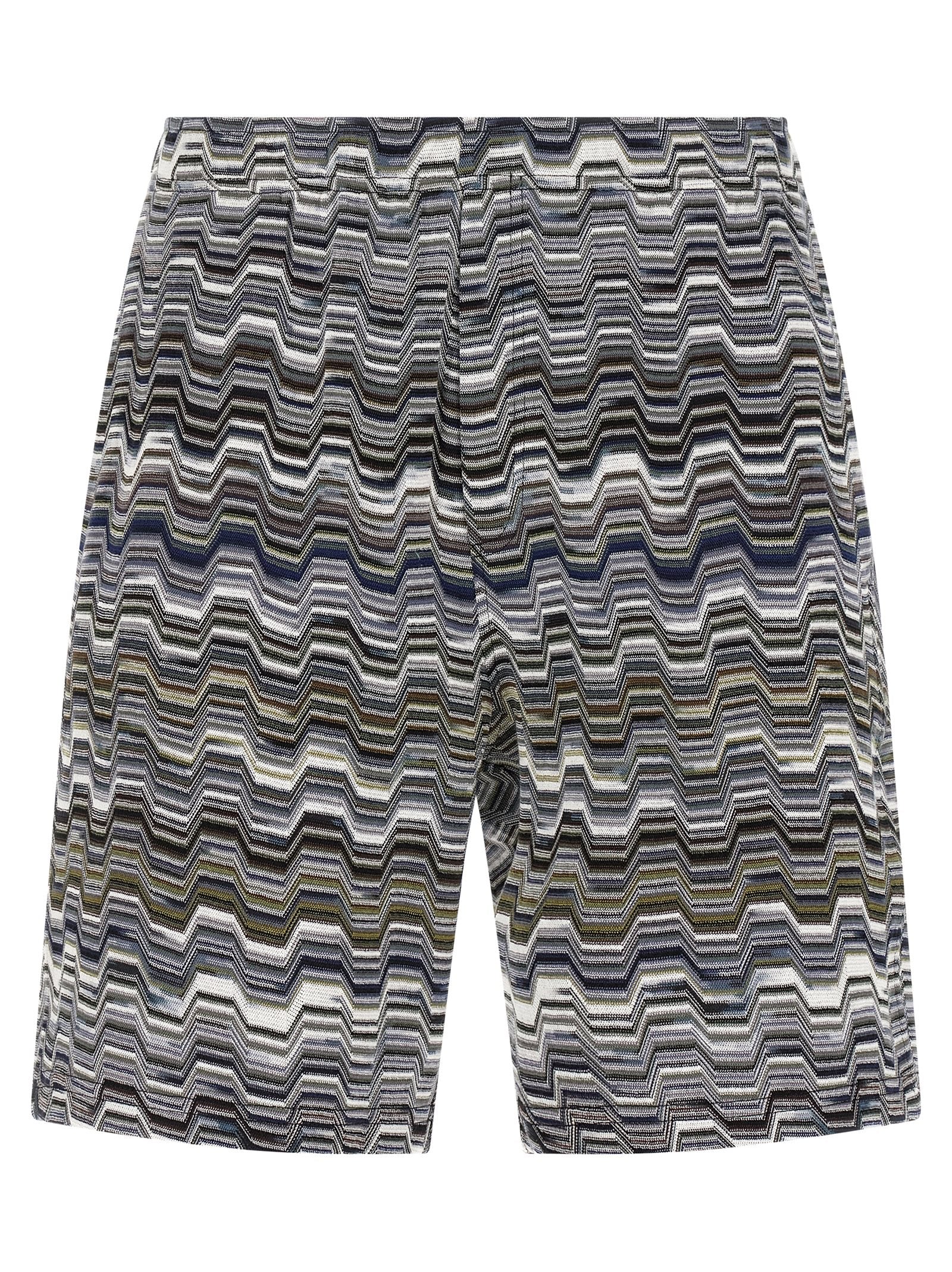 Missoni Men Irregular Zigzag Bermuda Shorts MISSONI