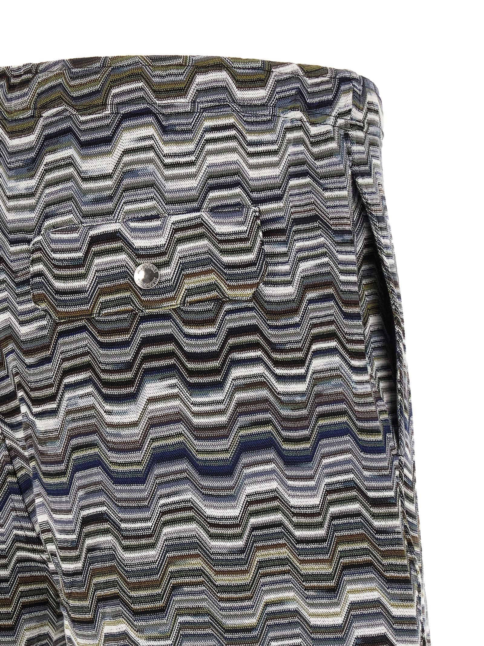 Missoni Men Irregular Zigzag Bermuda Shorts MISSONI