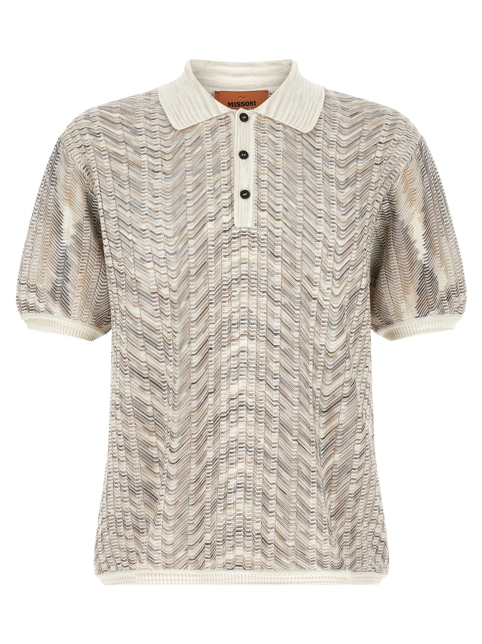Missoni Men 'Zig-Zag' Knit Polo Shirt MISSONI