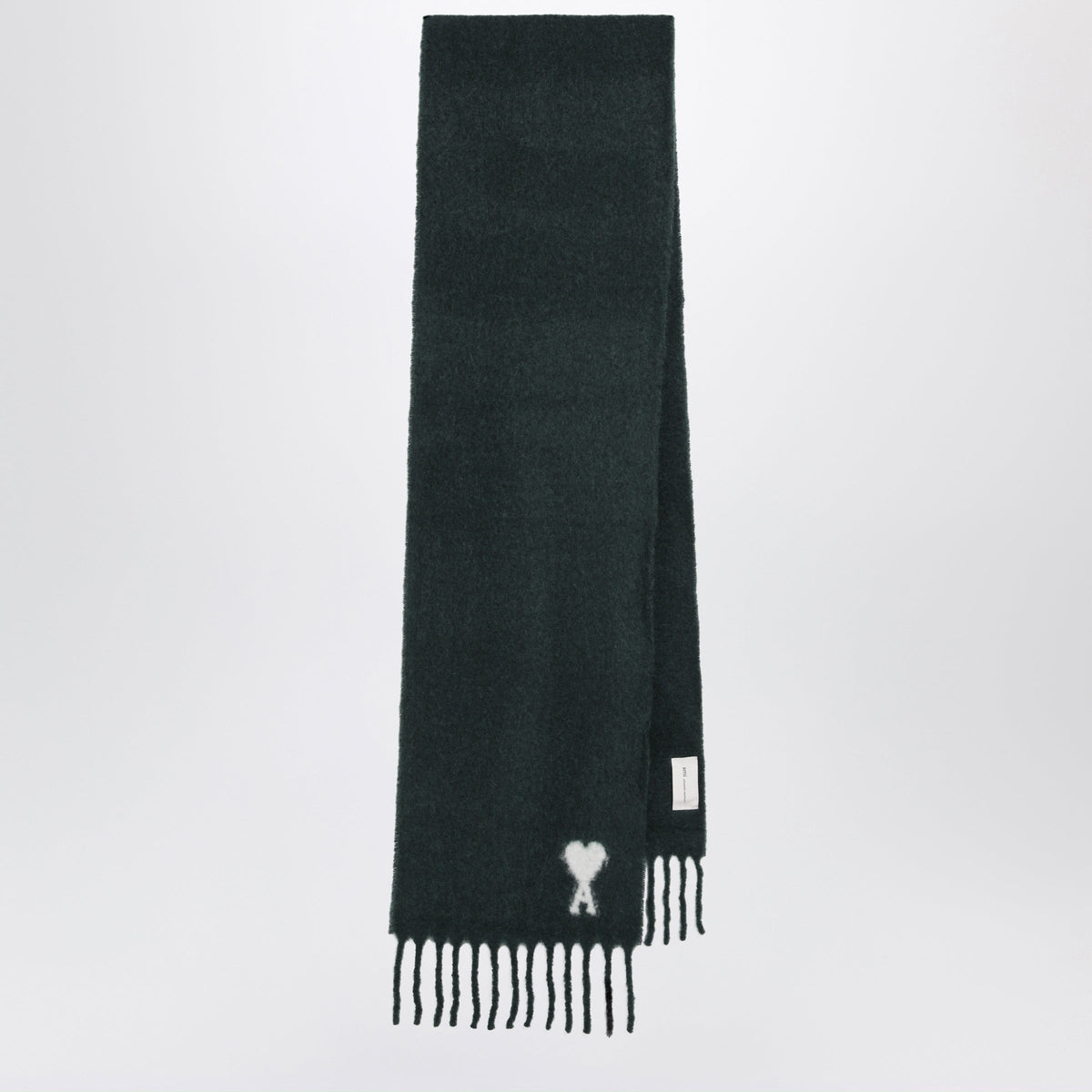 Ami Paris Bottle Green Ami De Coeur Scarf Men AMI PARIS