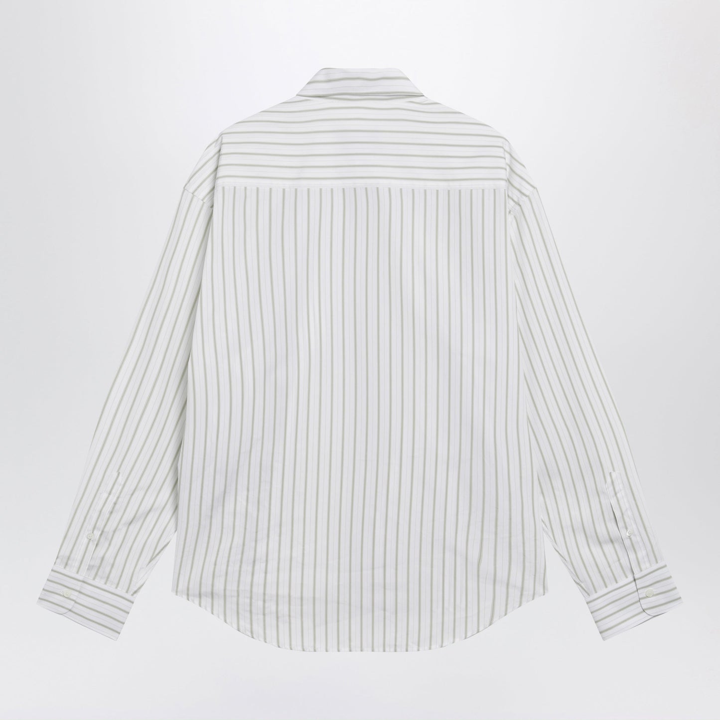 Ami Paris White Striped Ami De Coeur Shirt Men AMI PARIS