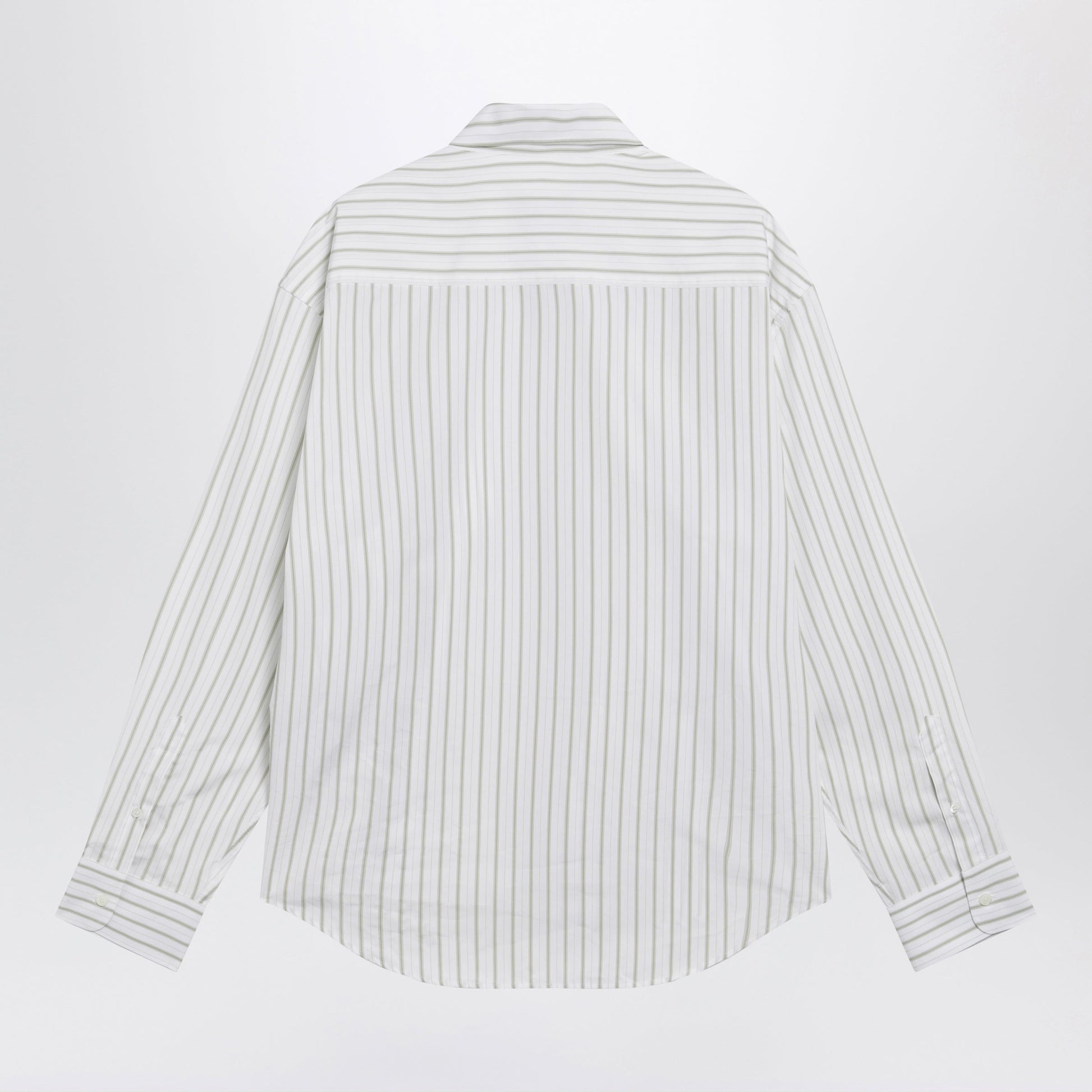 Ami Paris White Striped Ami De Coeur Shirt Men AMI PARIS