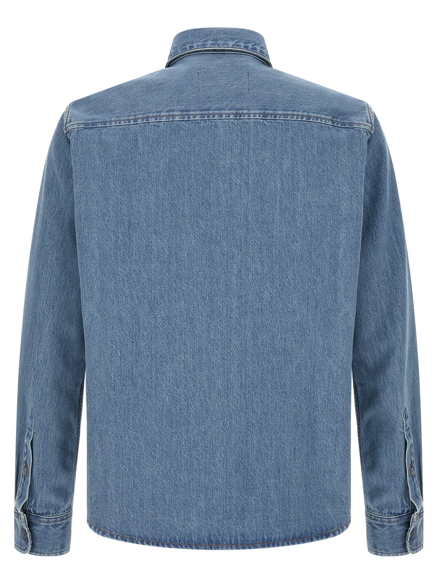 Ami Paris Men 'Ami De Coeur' Denim Shirt AMI PARIS