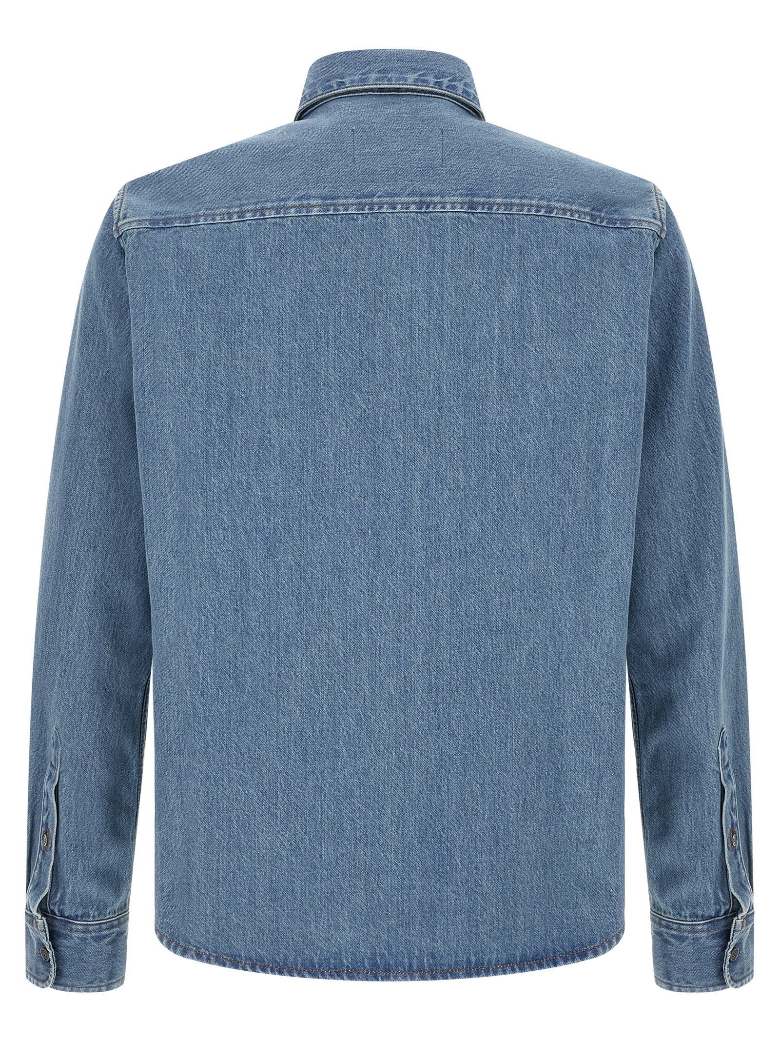 Ami Paris Men 'Ami De Coeur' Denim Shirt AMI PARIS