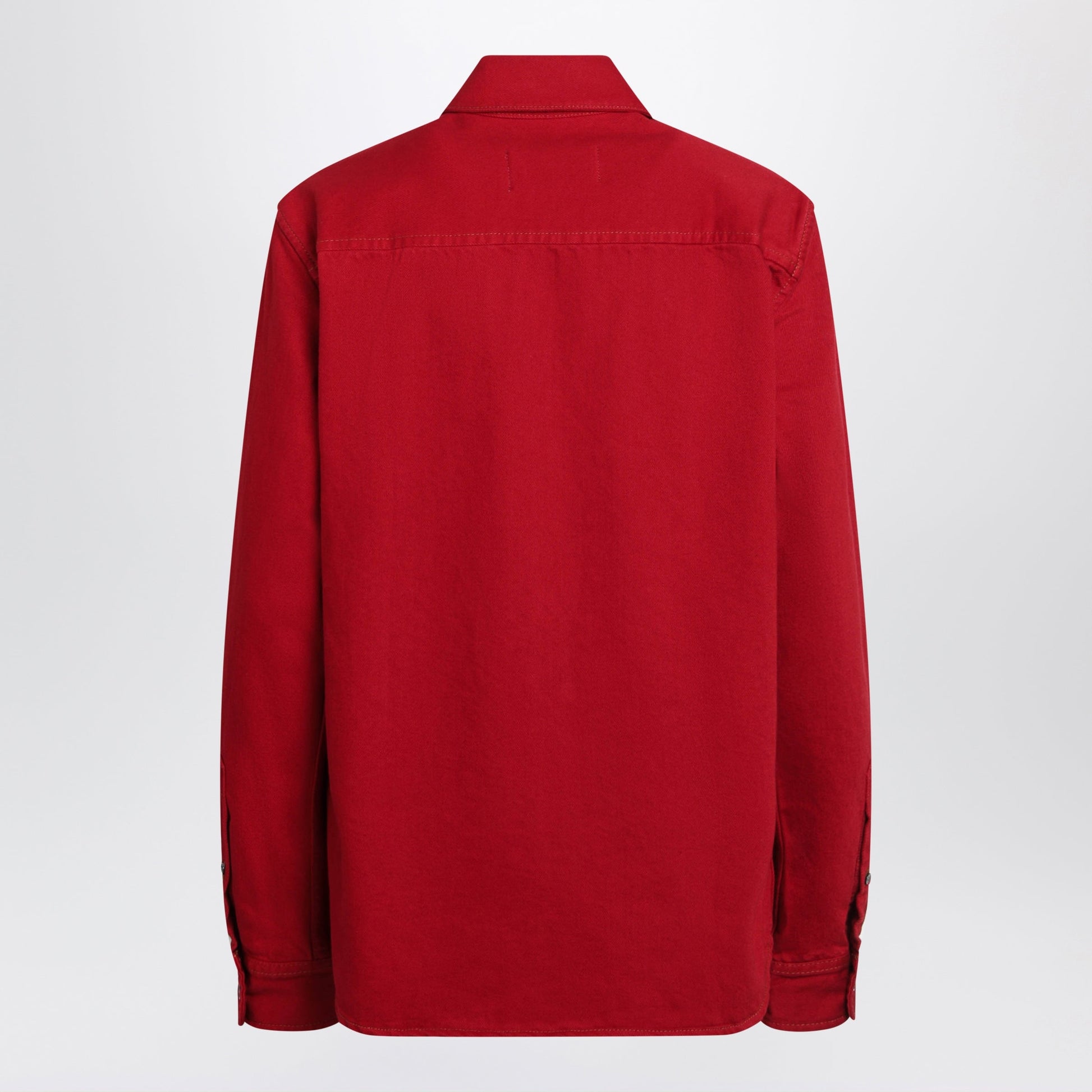 Ami Paris Ami De Cå“Ur Ruby Red Cotton Shirt Women AMI PARIS