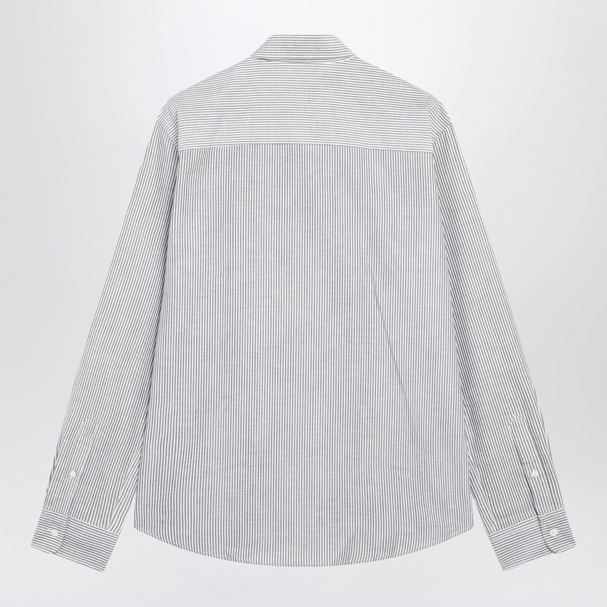 Ami Paris Black/White Striped Ami De Coeur Shirt In Cotton Women AMI PARIS