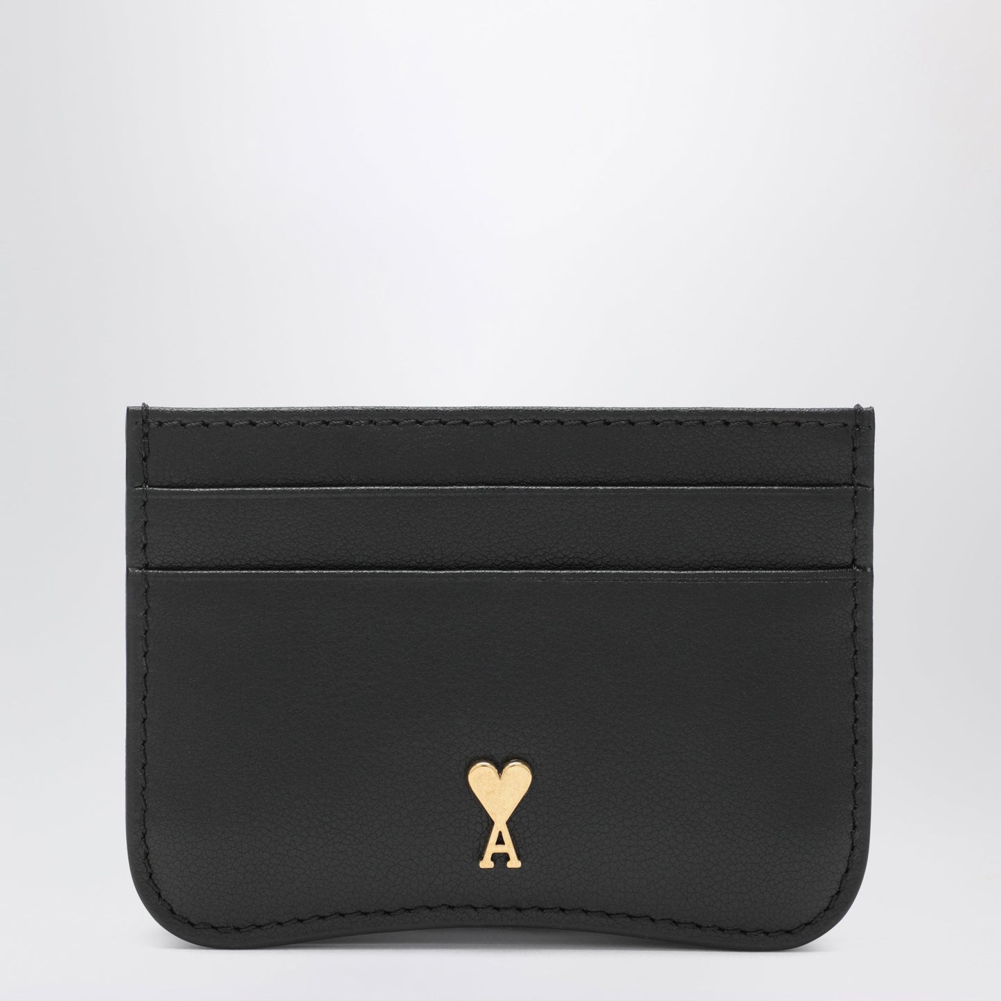 Ami Paris Ami De Coeur Cardholder Black In Leather Women AMI PARIS