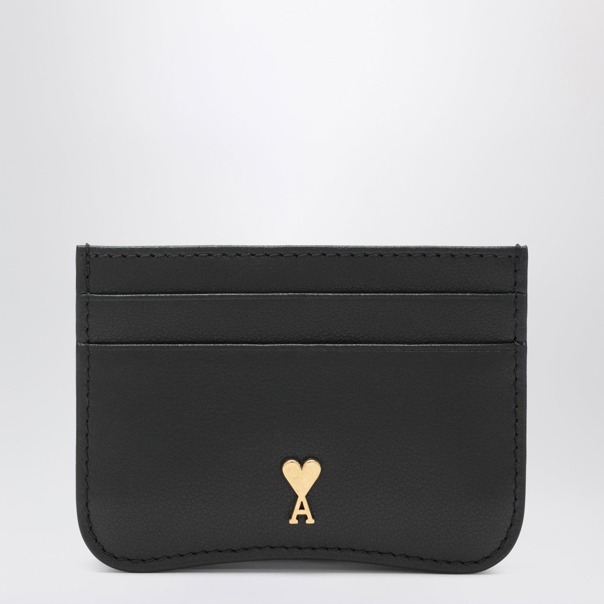 Ami Paris Ami De Coeur Cardholder Black In Leather Women AMI PARIS