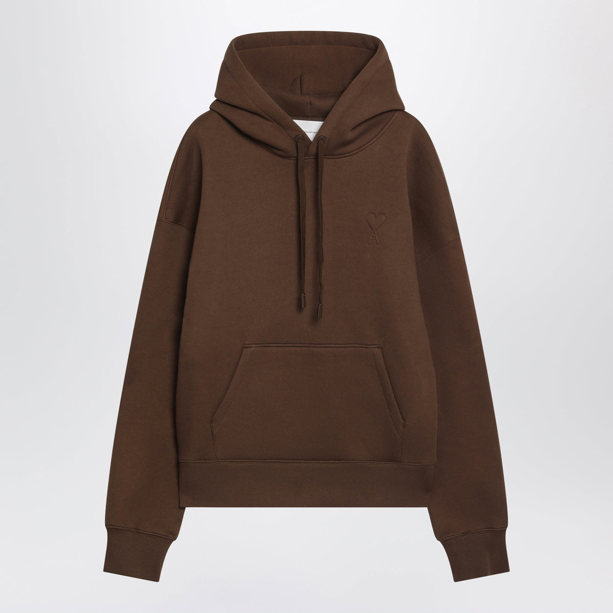 Ami Paris Brown Ami De Coeur Hooded Sweatshirt Women AMI PARIS