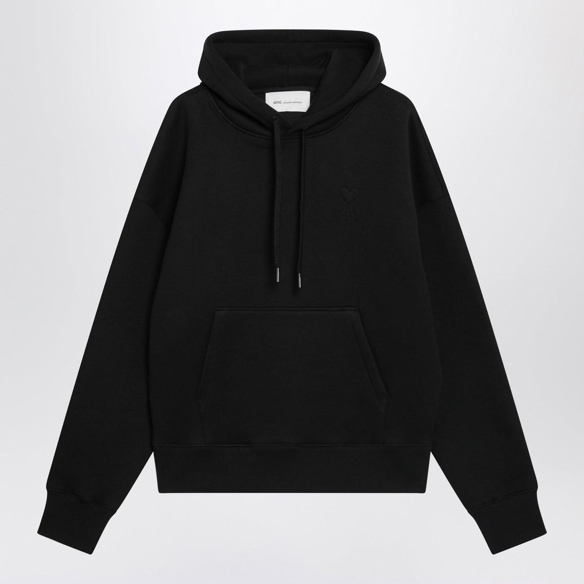 Ami Paris Black Ami De Coeur Sweatshirt Men AMI PARIS