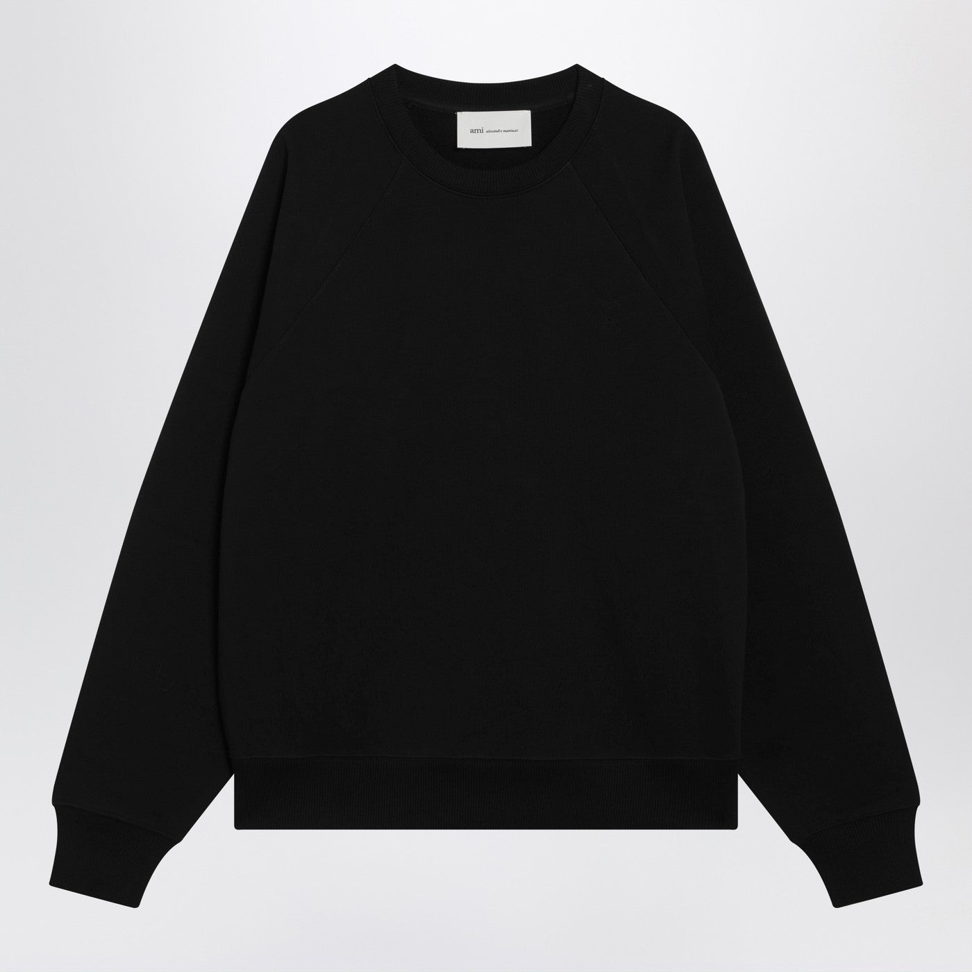 Ami Paris Black Ami De Coeur Sweatshirt Men AMI PARIS