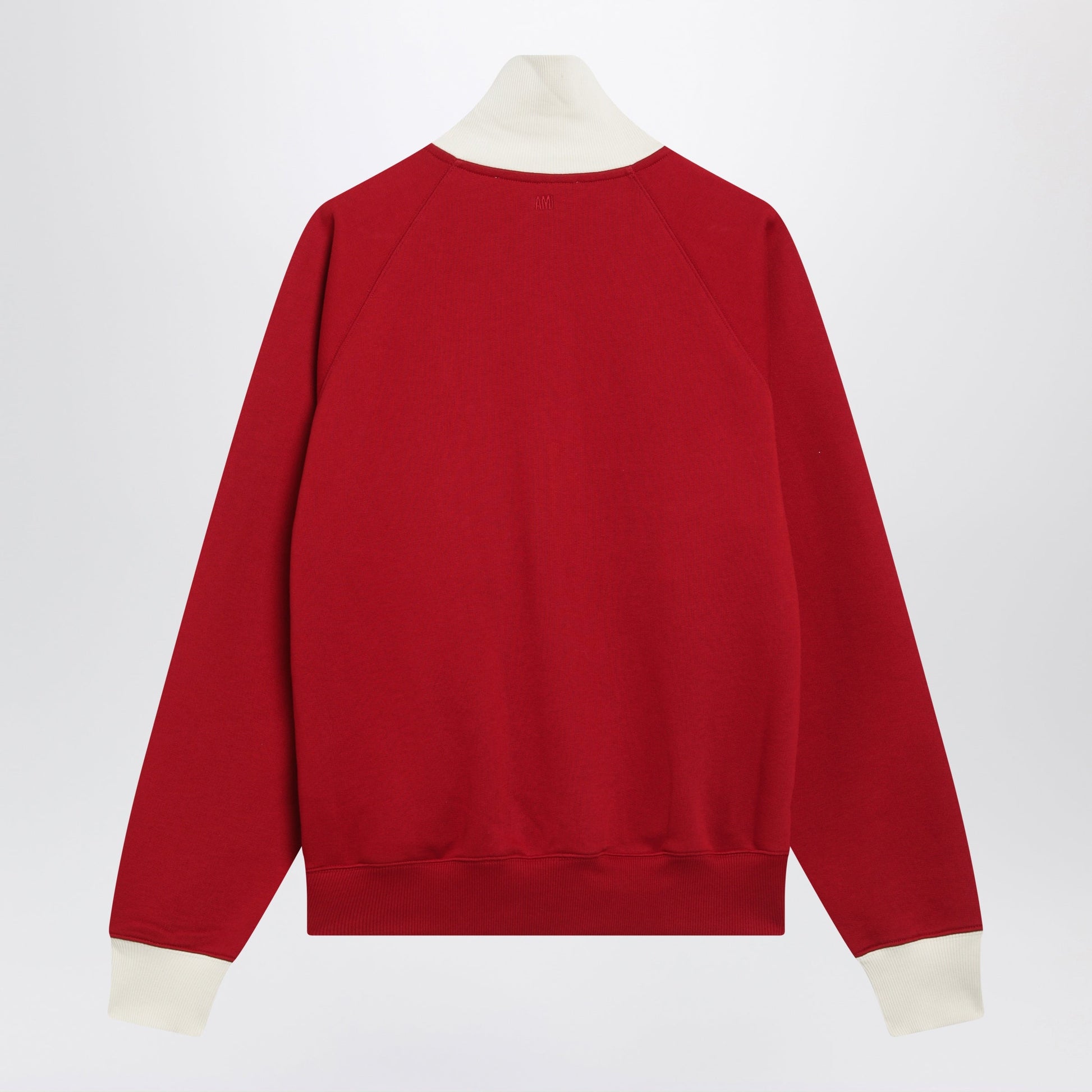 Ami Paris Ami De Coeur Sweatshirt In Ruby Red/Ivory Men AMI PARIS