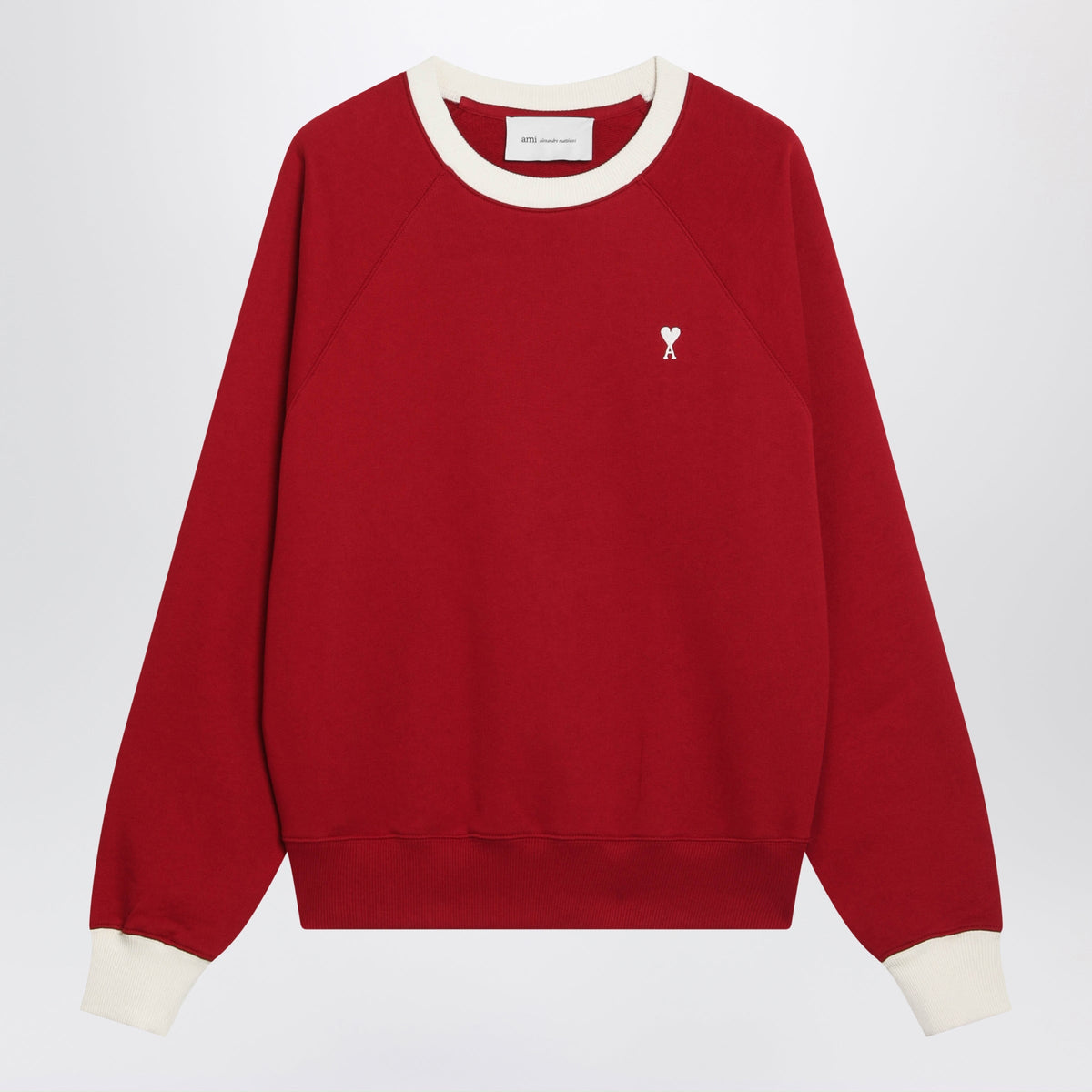 Ami Paris Ami De Coeur Sweatshirt Red/Ivory Women AMI PARIS