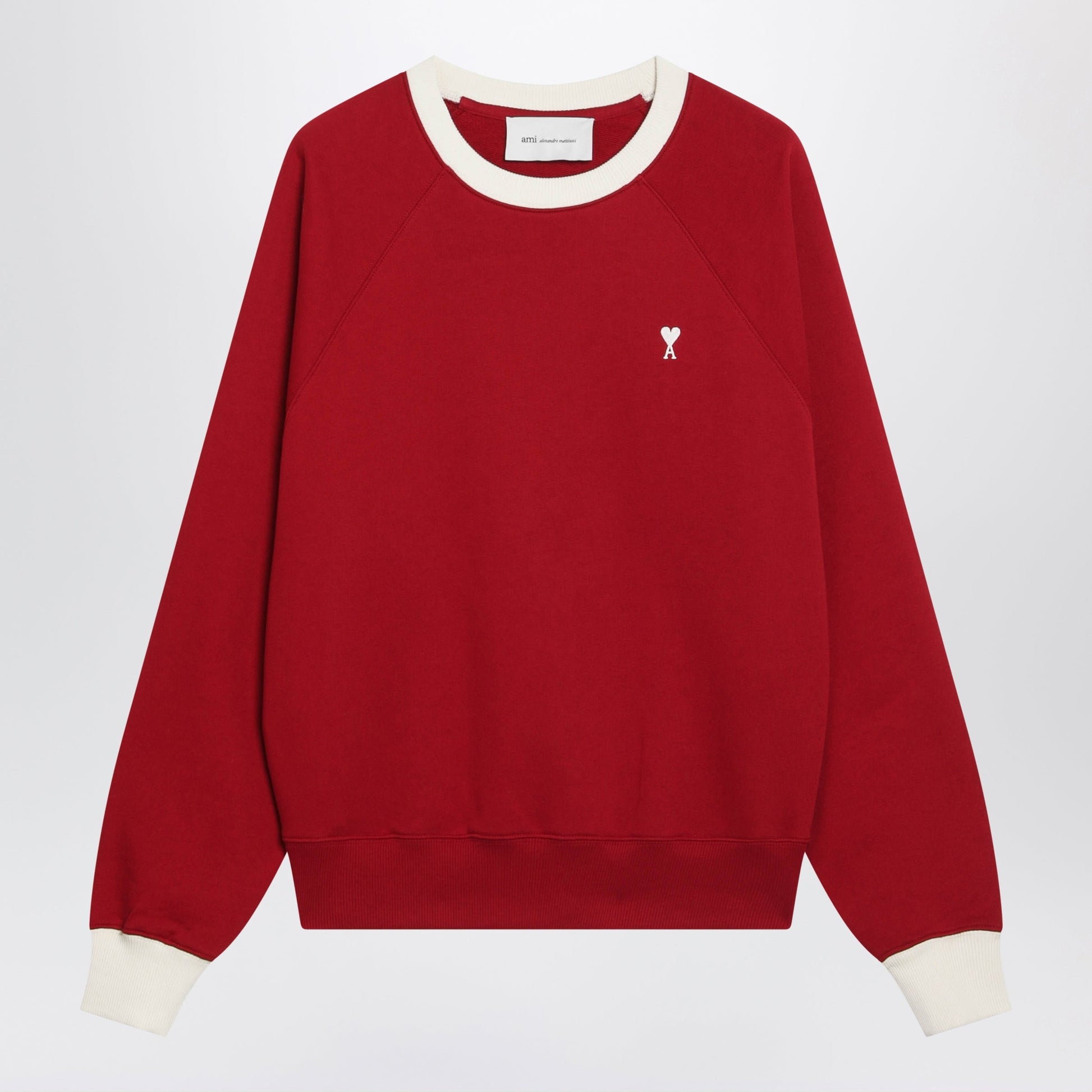 Ami Paris Ami De Coeur Sweatshirt Red/Ivory Women AMI PARIS