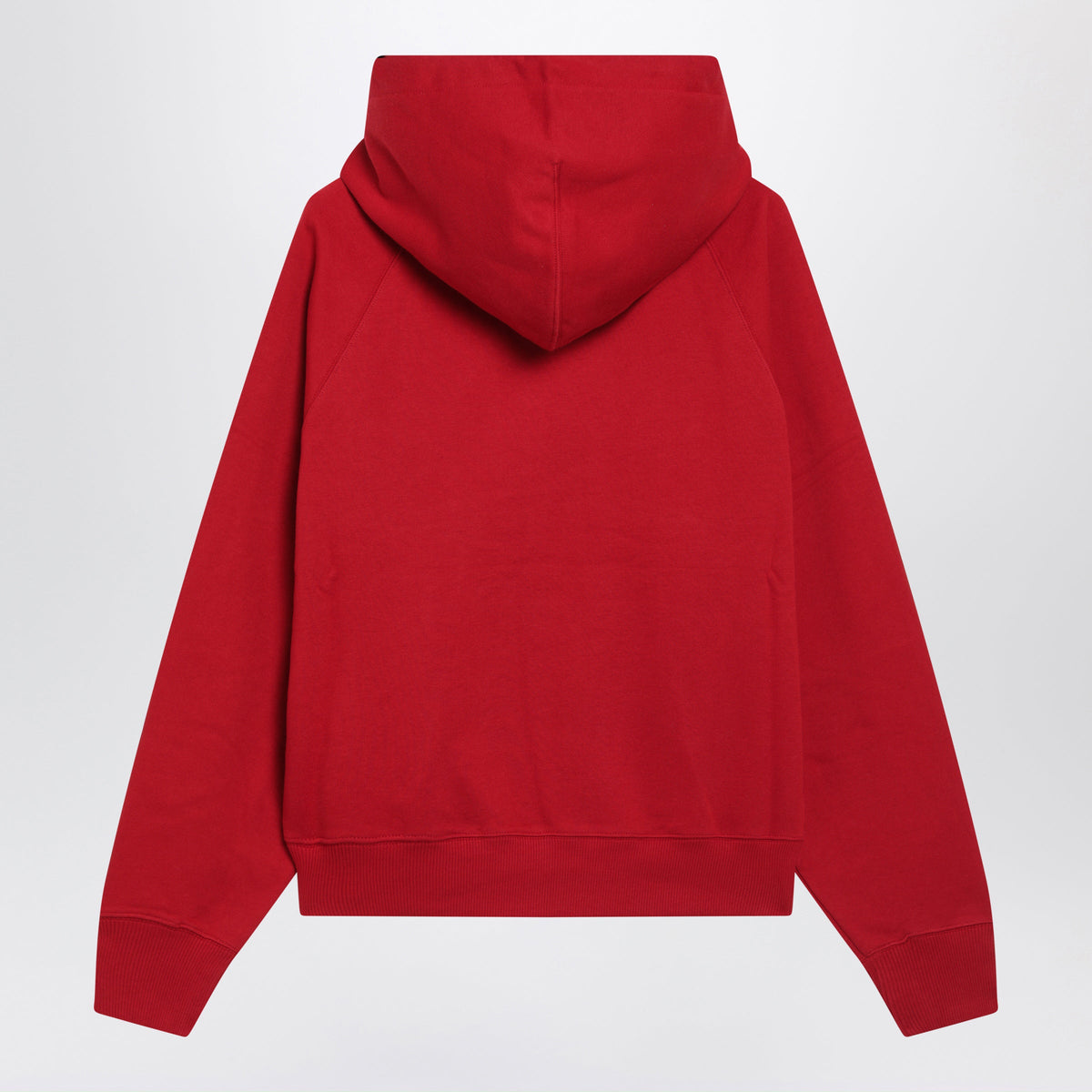 Ami Paris Red Hooded Sweatshirt With Logo Embroidery Women AMI PARIS