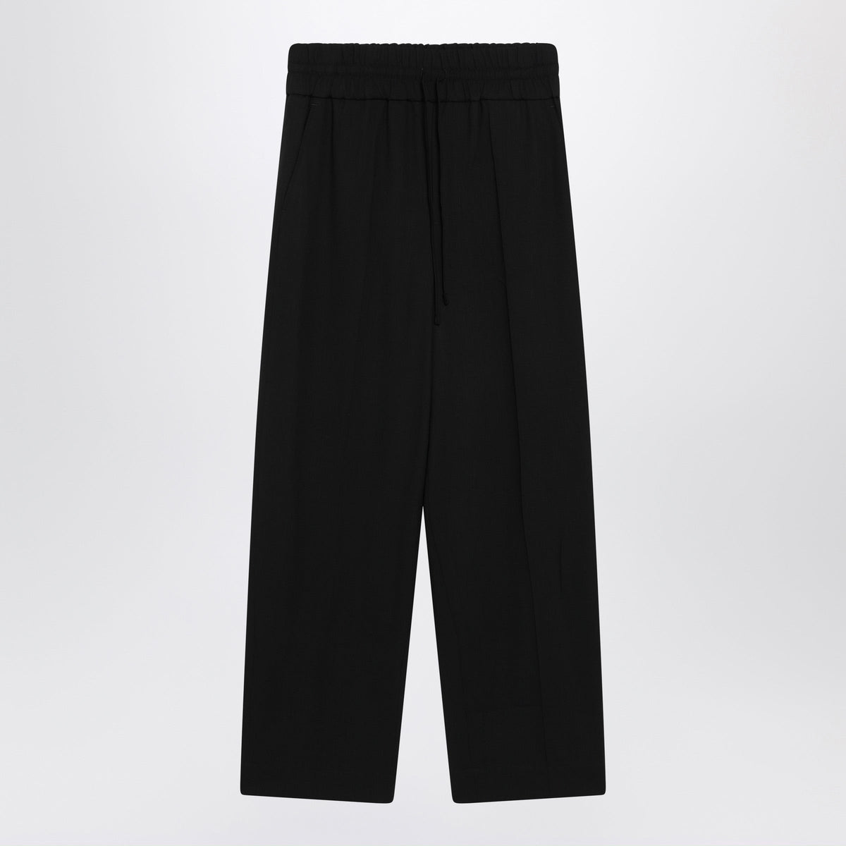 Ami Paris Black Virgin Wool Trousers Men AMI PARIS