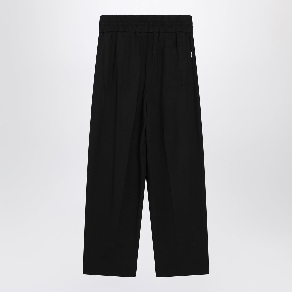 Ami Paris Black Virgin Wool Trousers Men AMI PARIS