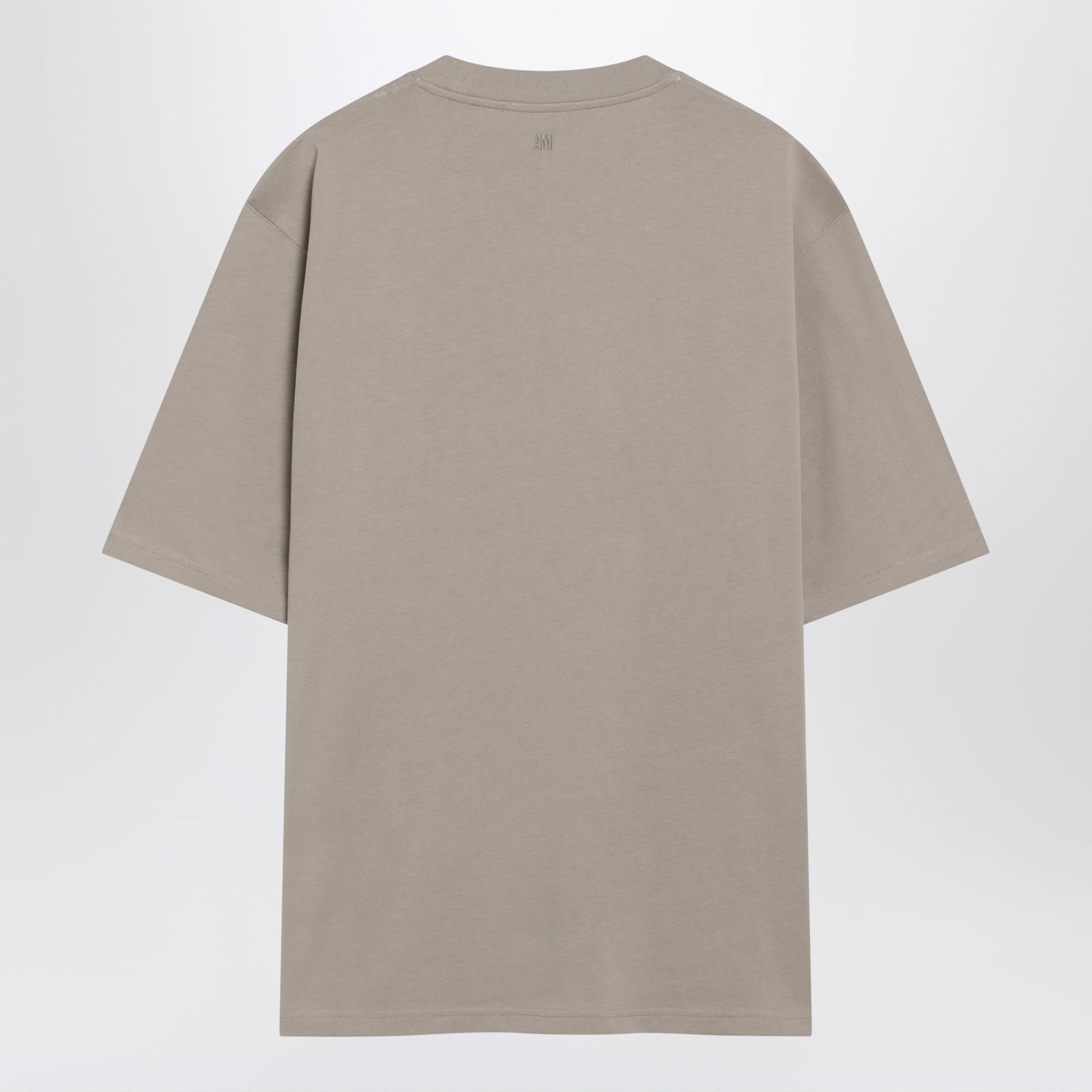 Ami Paris Taupe Beige Ami De Coeur Cotton T-Shirt Men AMI PARIS