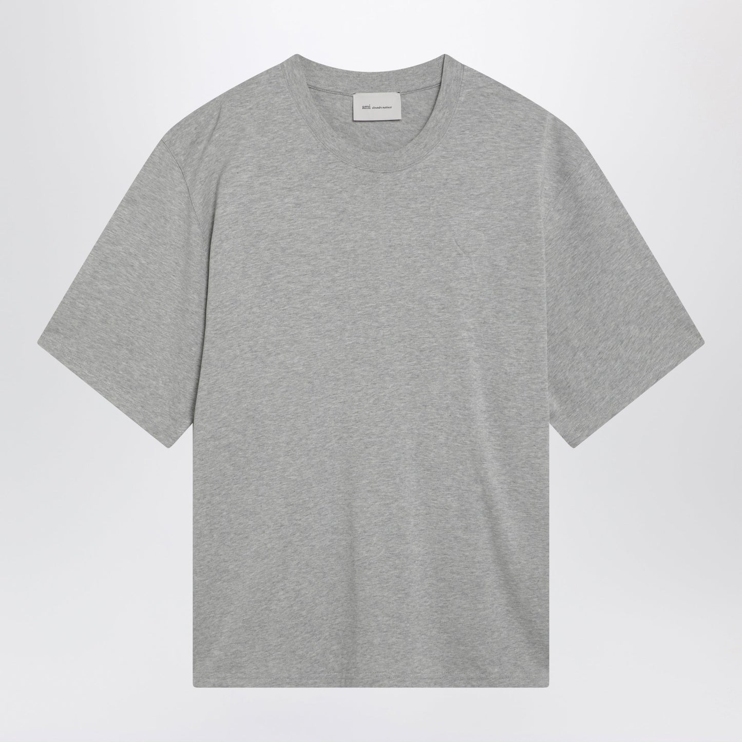 Ami Paris Grey Ami De Coeur T-Shirt Men AMI PARIS