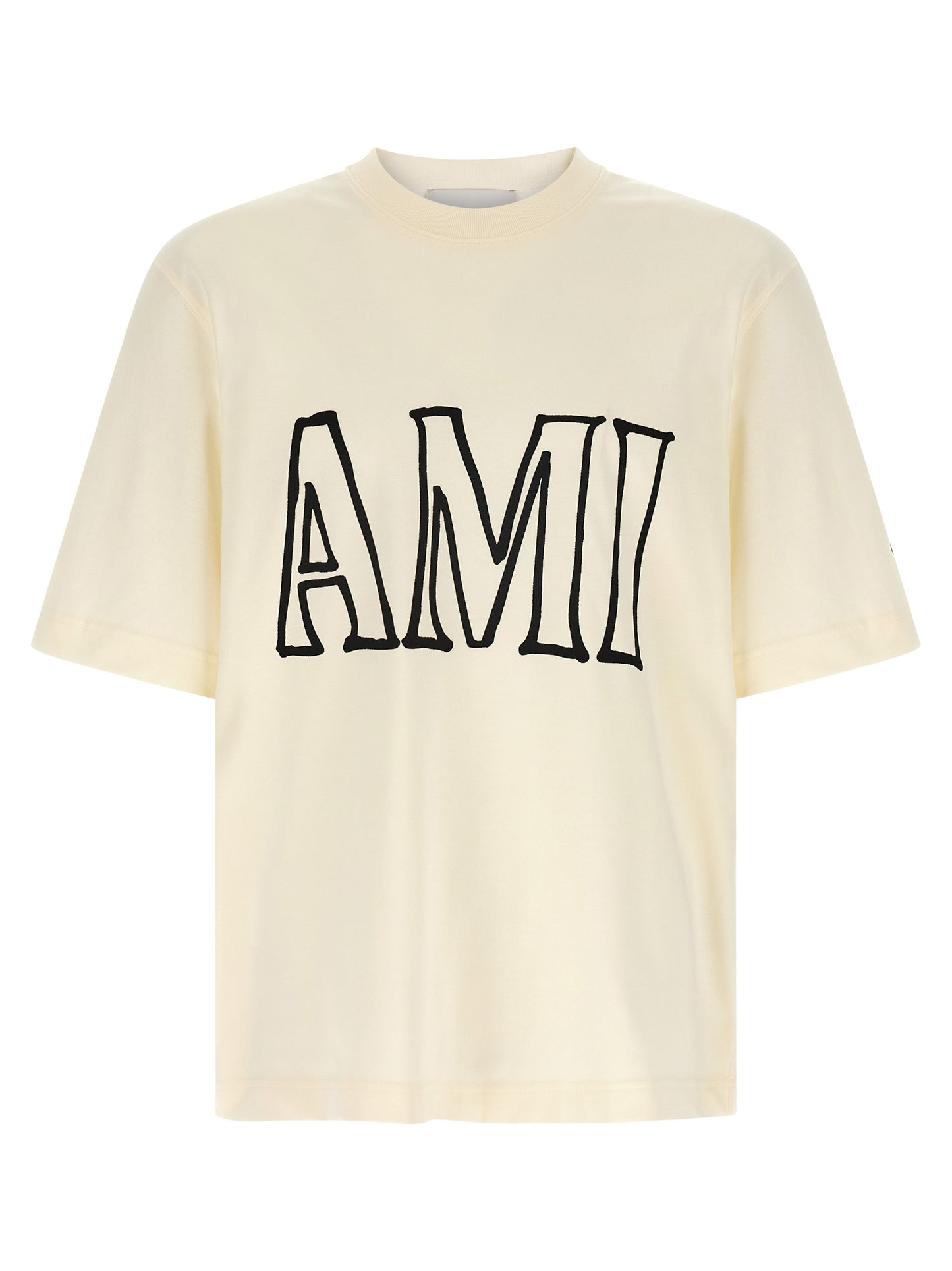 Ami Paris Men Logo Print T-Shirt AMI PARIS