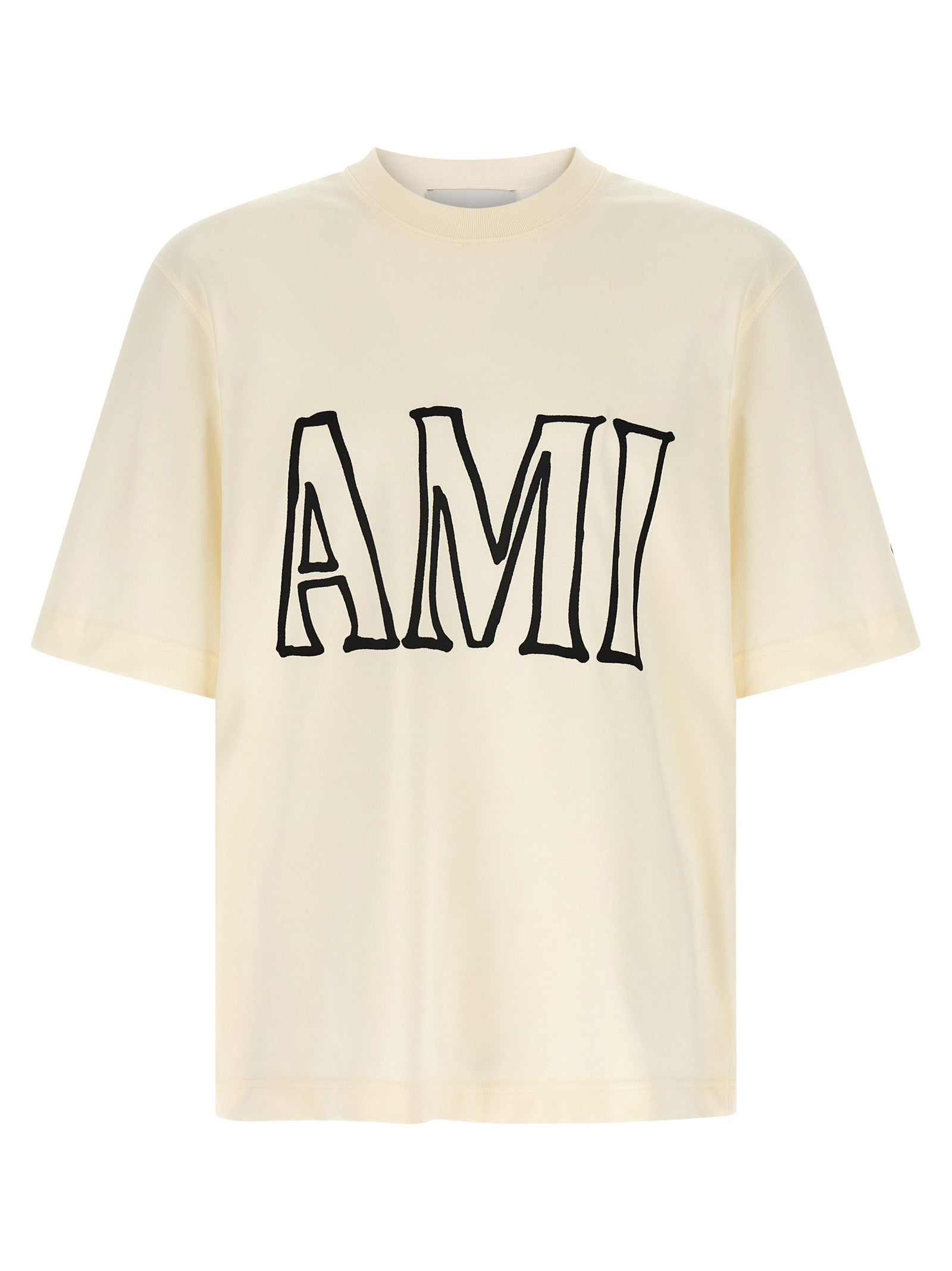 Ami Paris Men Logo Print T-Shirt AMI PARIS