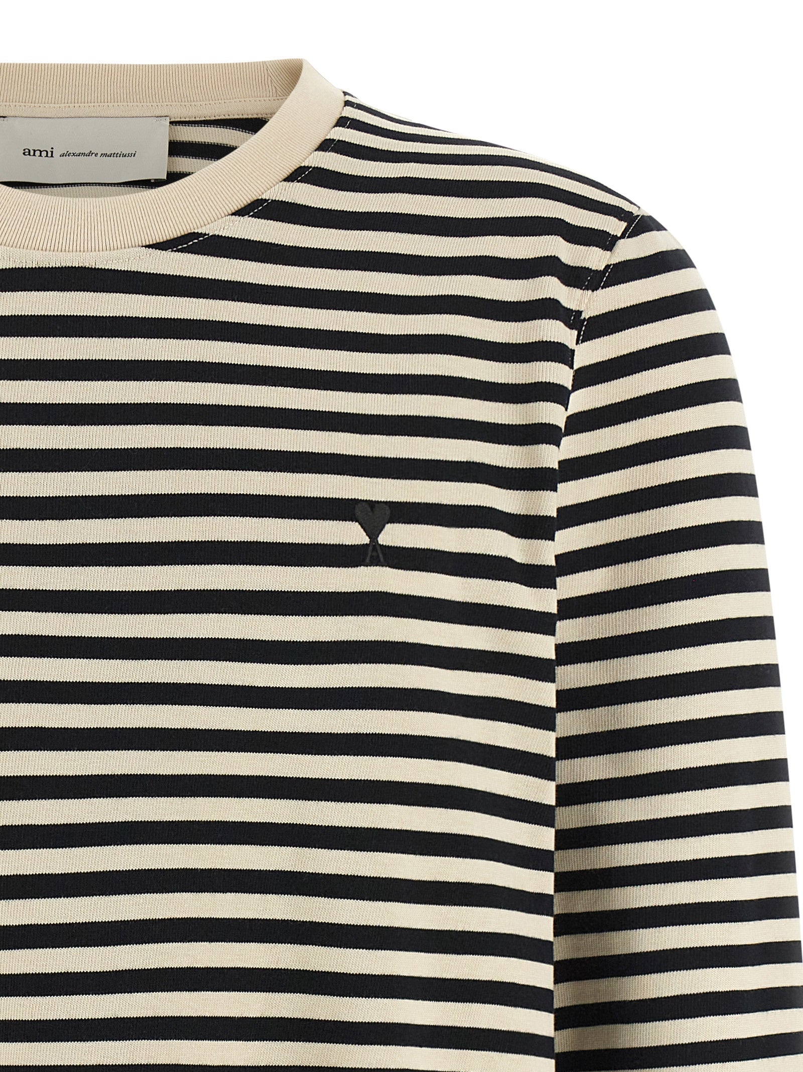Ami Paris Women 'Ami De Coeur' Marinière T-Shirt AMI PARIS