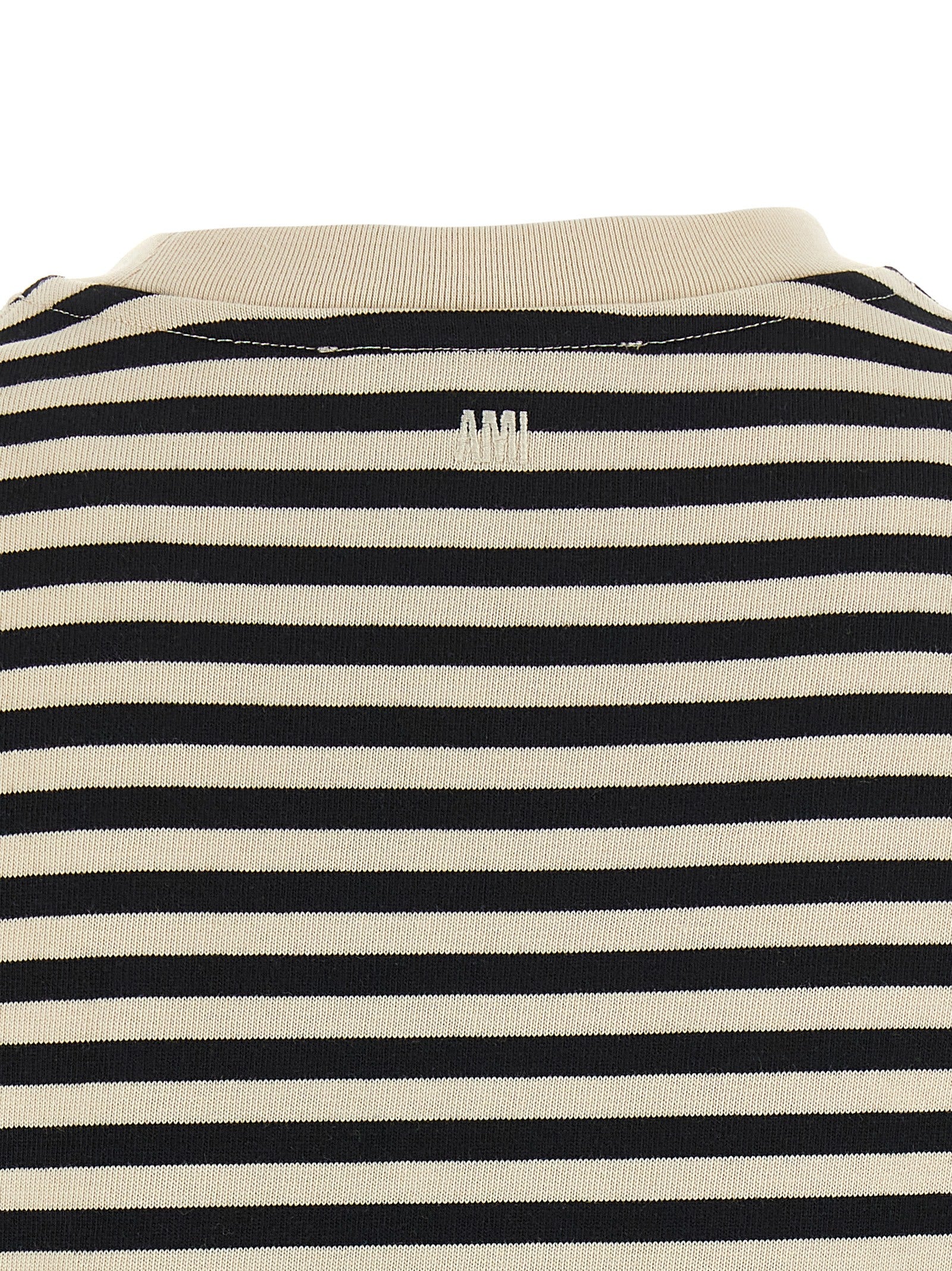 Ami Paris Women 'Ami De Coeur' Marinière T-Shirt AMI PARIS
