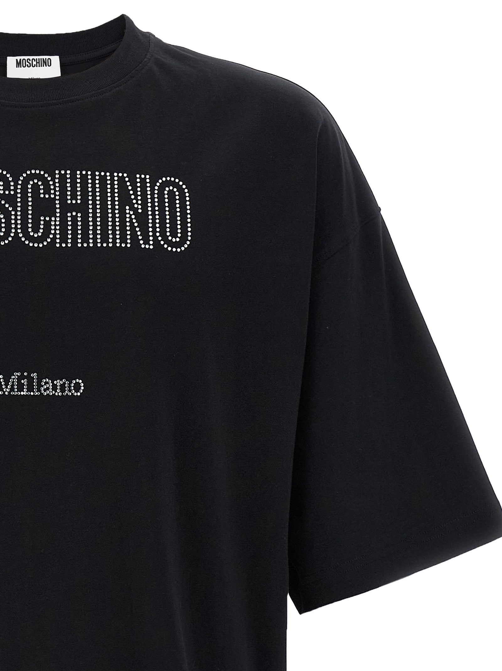 Moschino Men Rhinestone Logo T-Shirt MOSCHINO