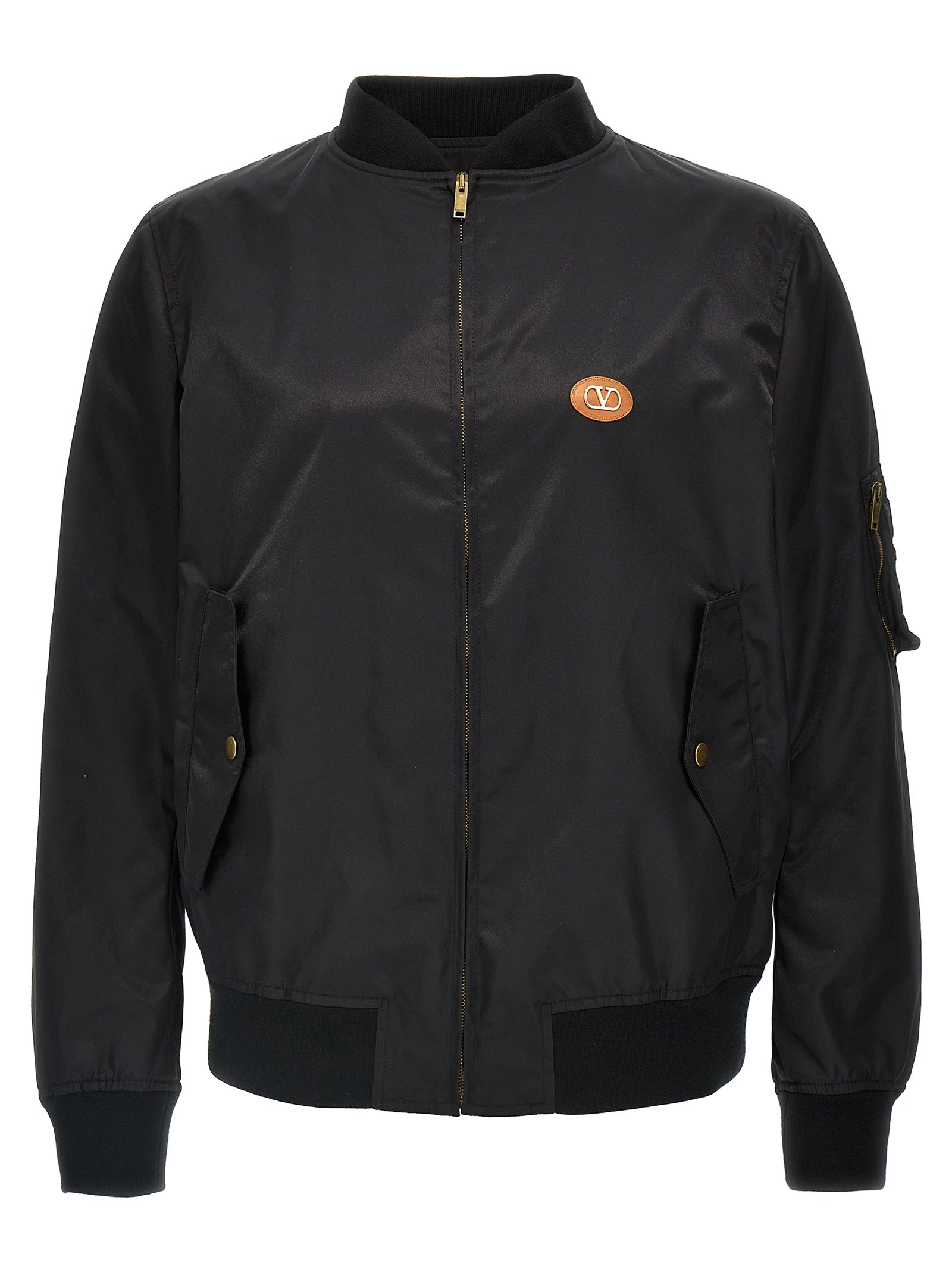 Valentino Garavani Men Valentino Garavani Logo Bomber Jacket VALENTINO GARAVANI