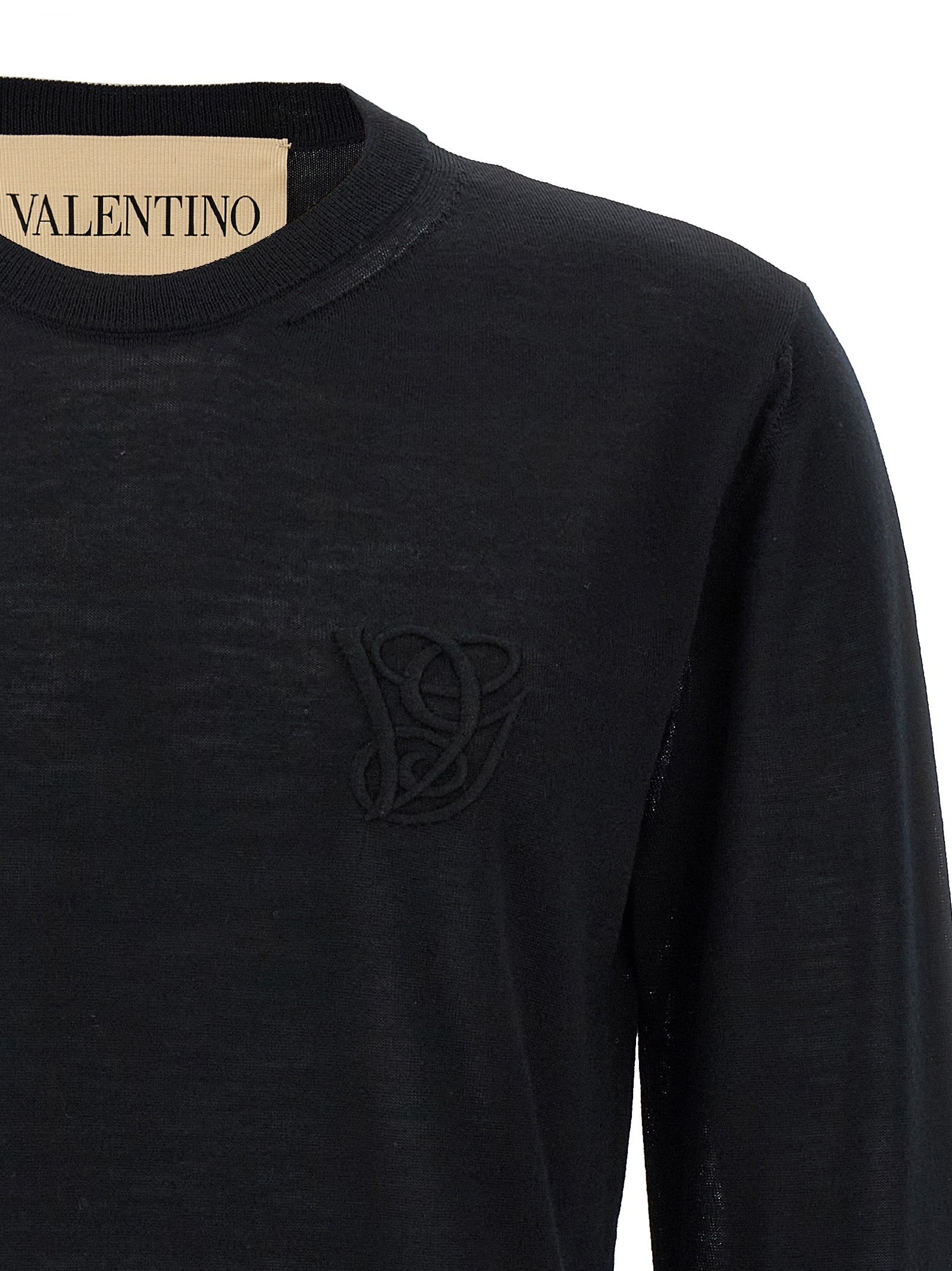 Valentino Garavani Men Valentino Garavani Logo Embroidery Sweater VALENTINO GARAVANI