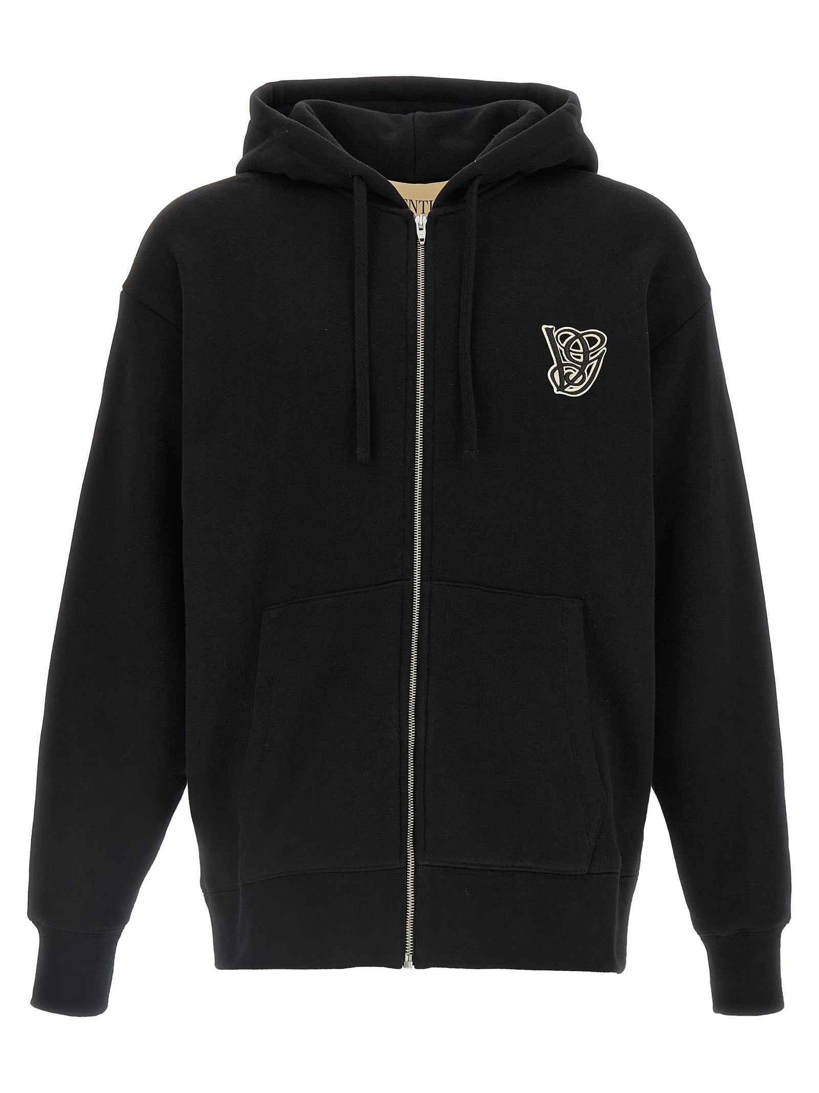Valentino Garavani Men Valentino Garavani Hoodie Vg Patch VALENTINO GARAVANI