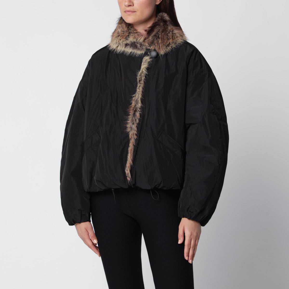 Isabel Marant Black Charone Short Parka In Polyester Women ISABEL MARANT