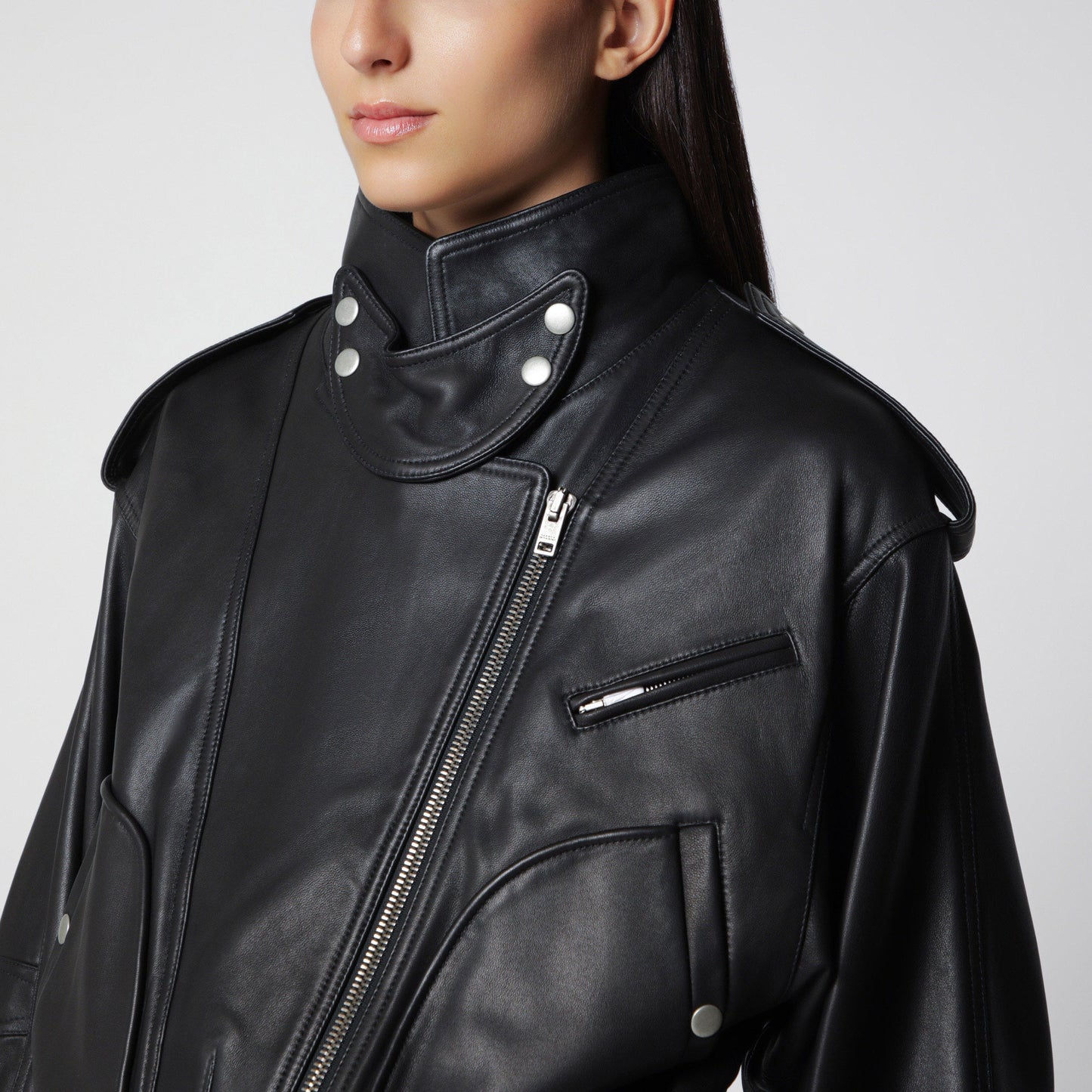 Isabel Marant Black Leather Jacket Women ISABEL MARANT