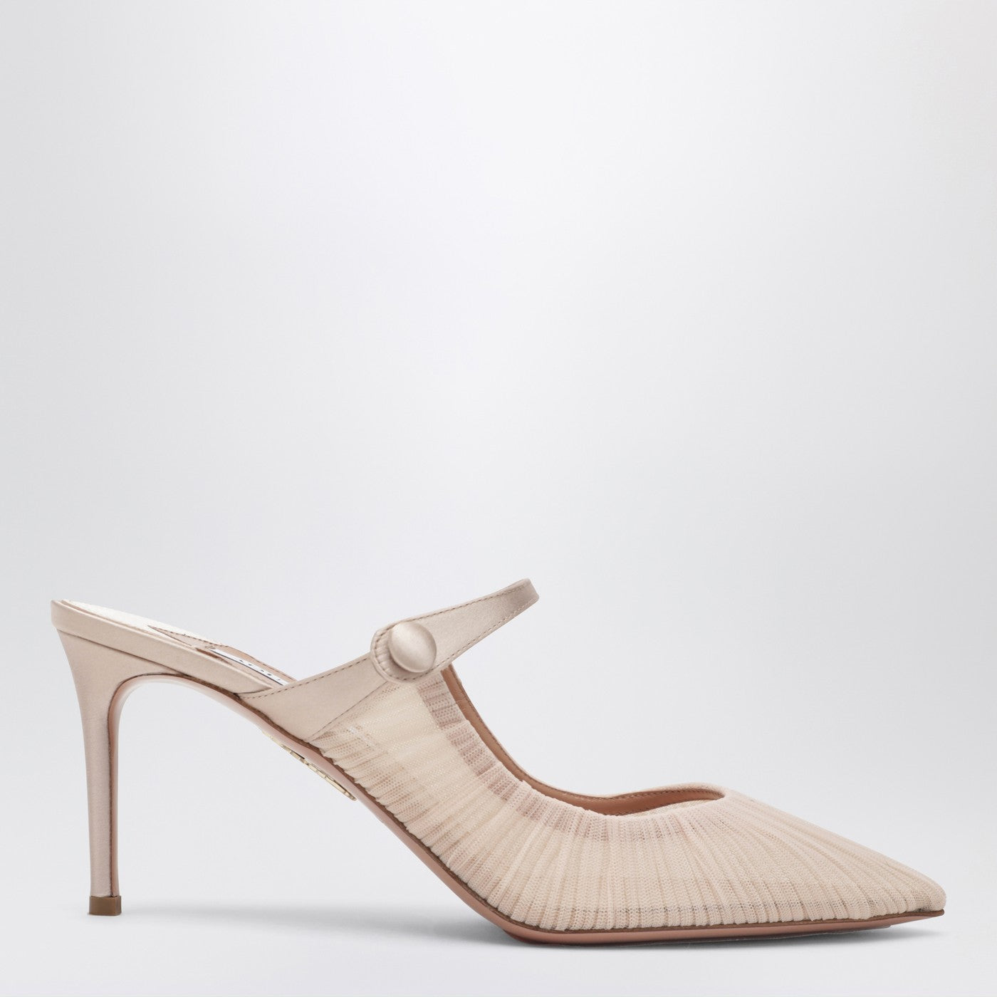 Aquazzura Voile Mule 75 Powder Pink Women Aquazzura