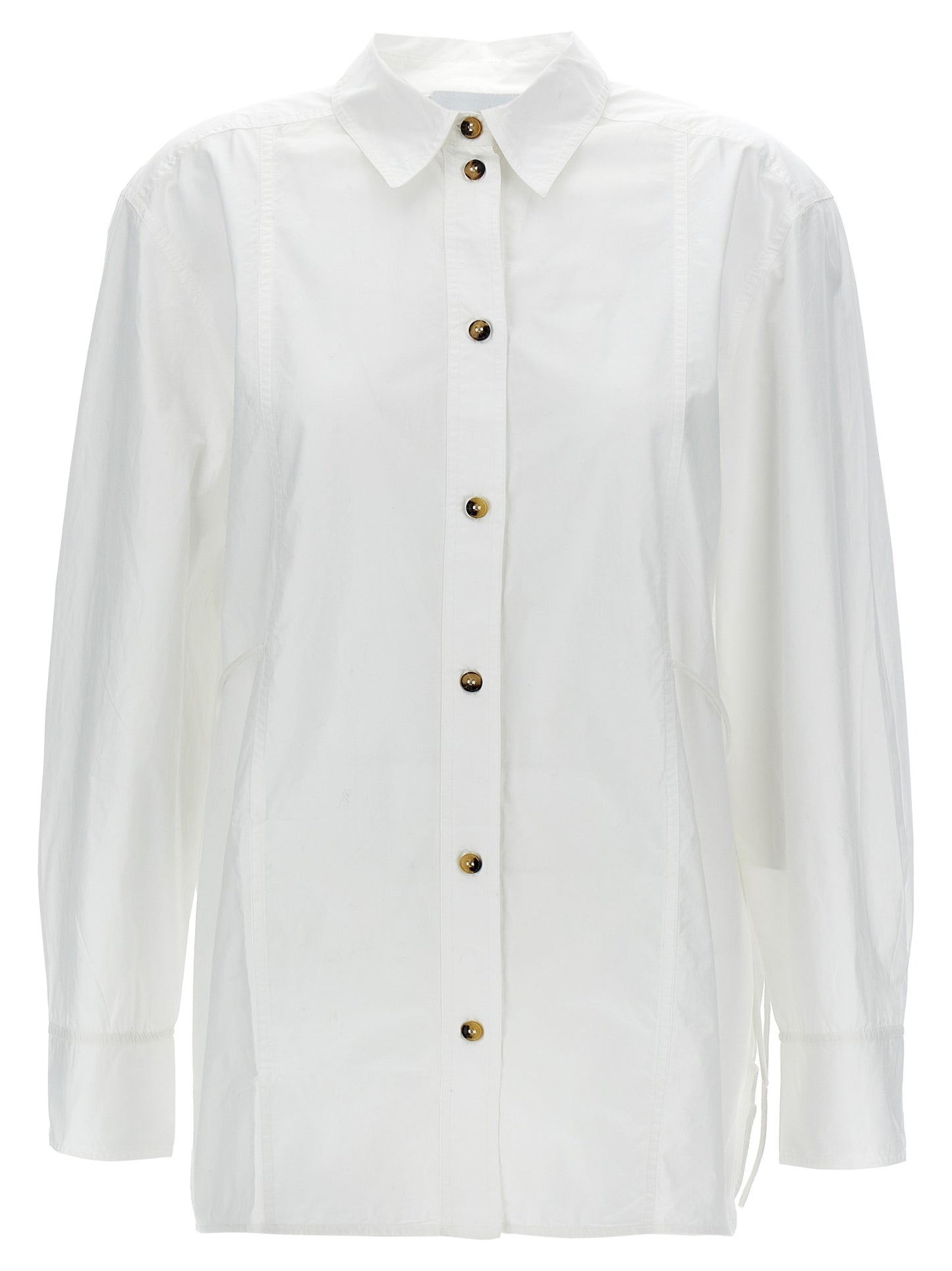 Ganni Women Lace-Up Shirt GANNI