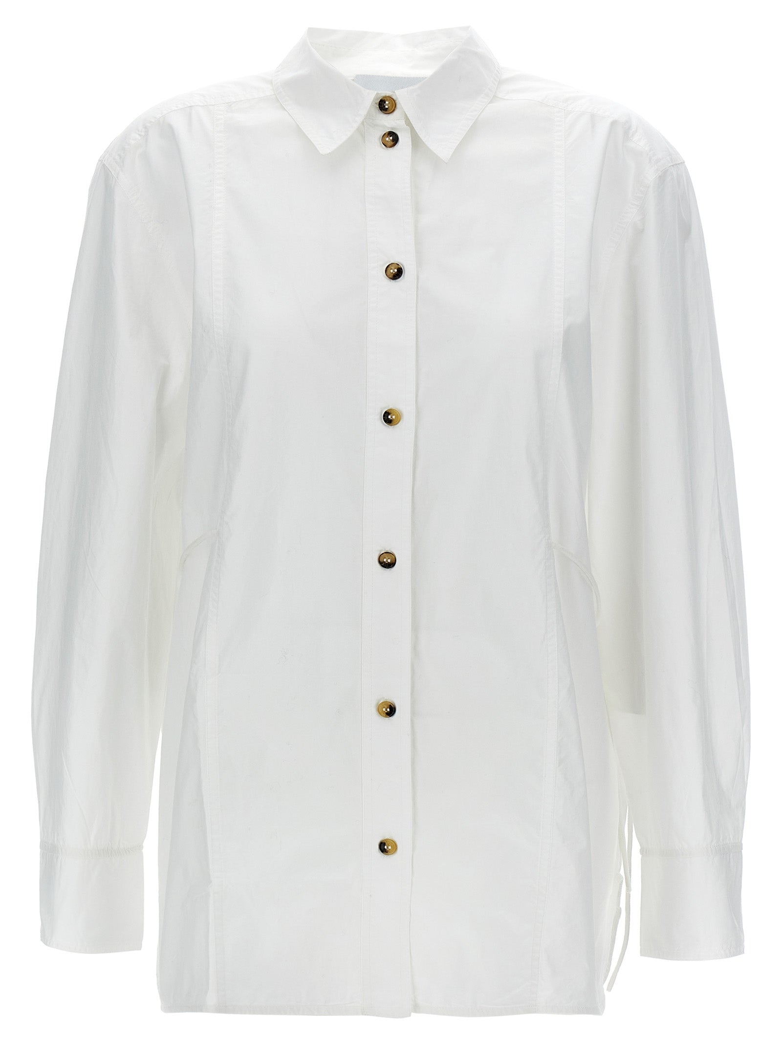 Ganni Women Lace-Up Shirt GANNI