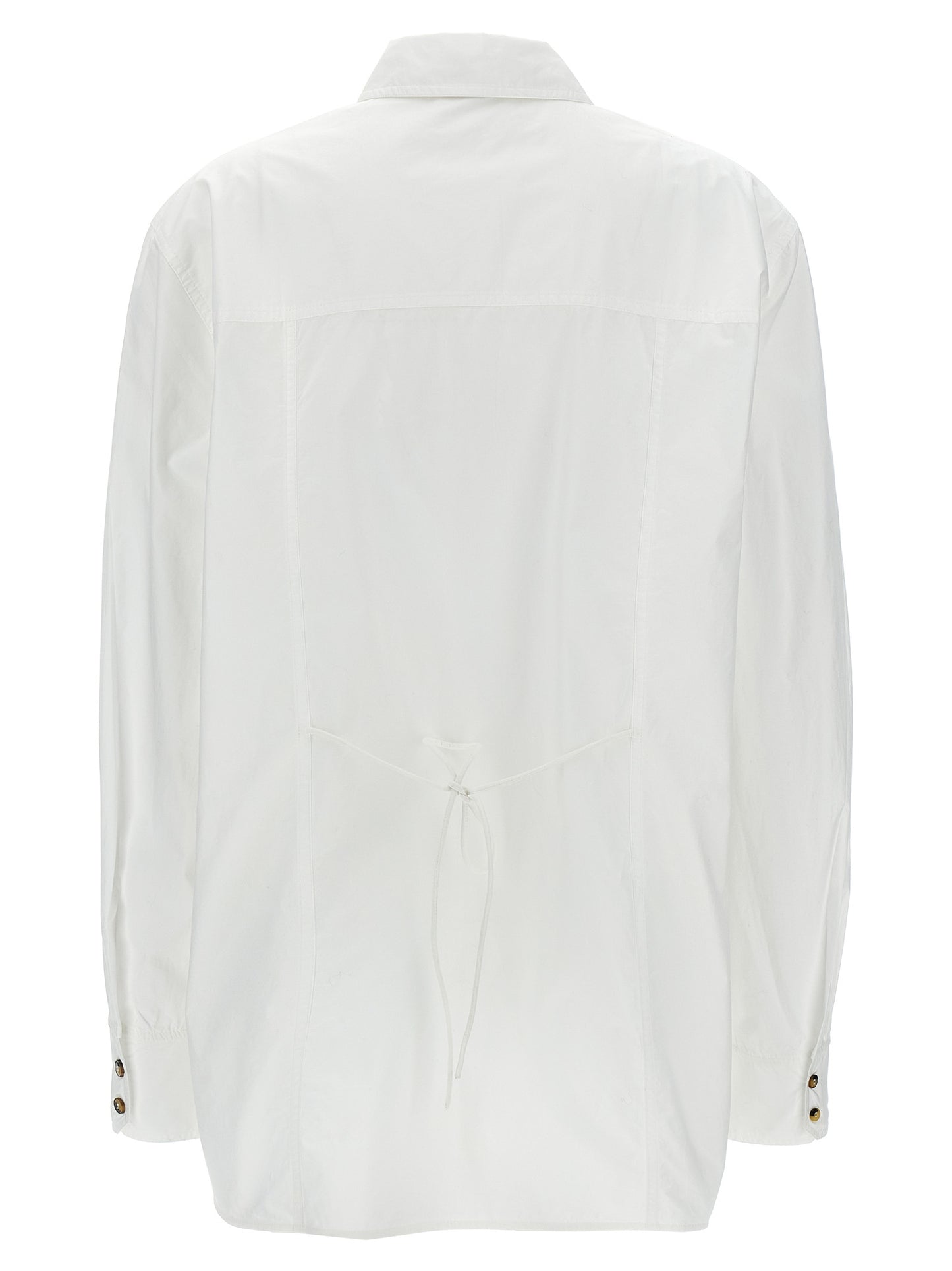 Ganni Women Lace-Up Shirt GANNI