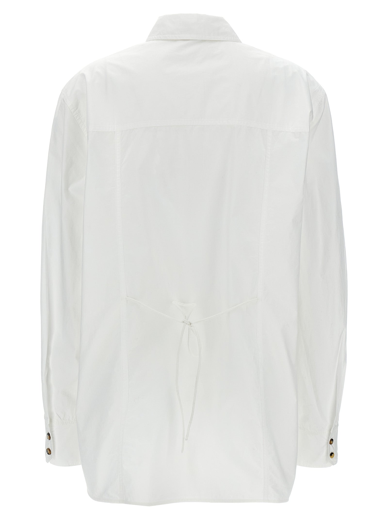 Ganni Women Lace-Up Shirt GANNI