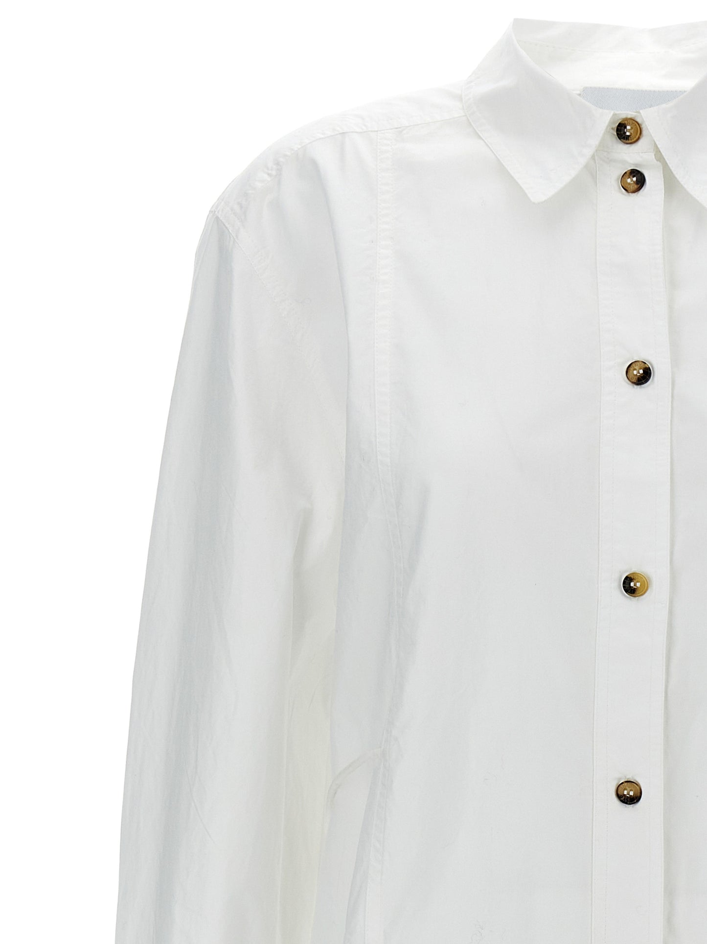 Ganni Women Lace-Up Shirt GANNI