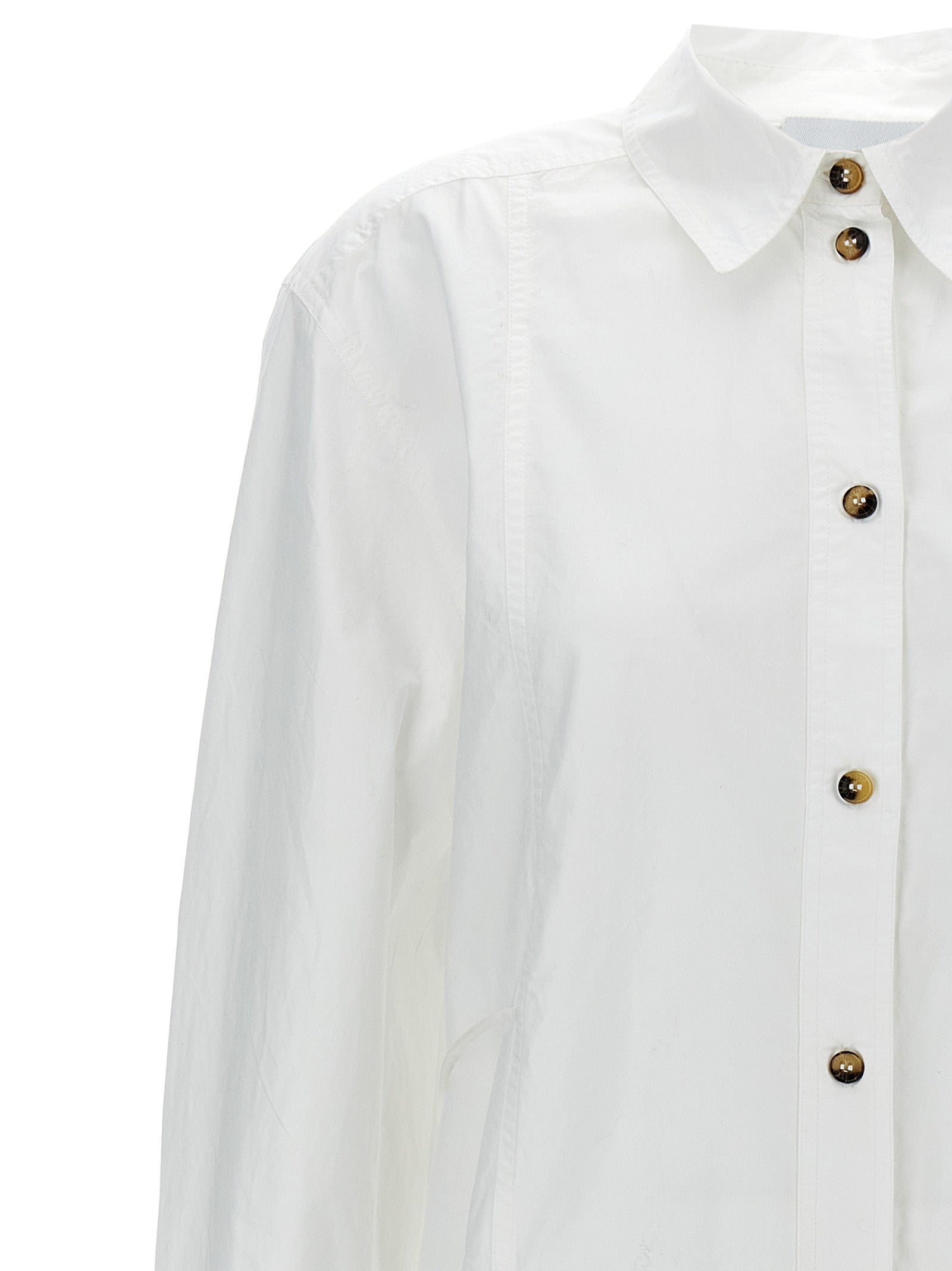 Ganni Women Lace-Up Shirt GANNI