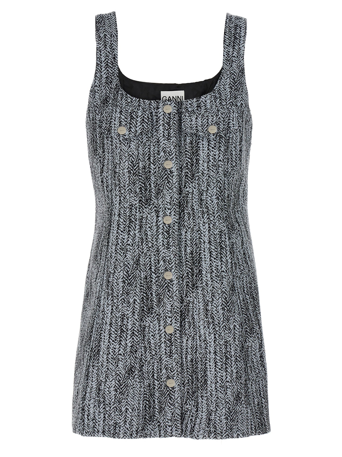 Ganni Women Tweed Dress GANNI