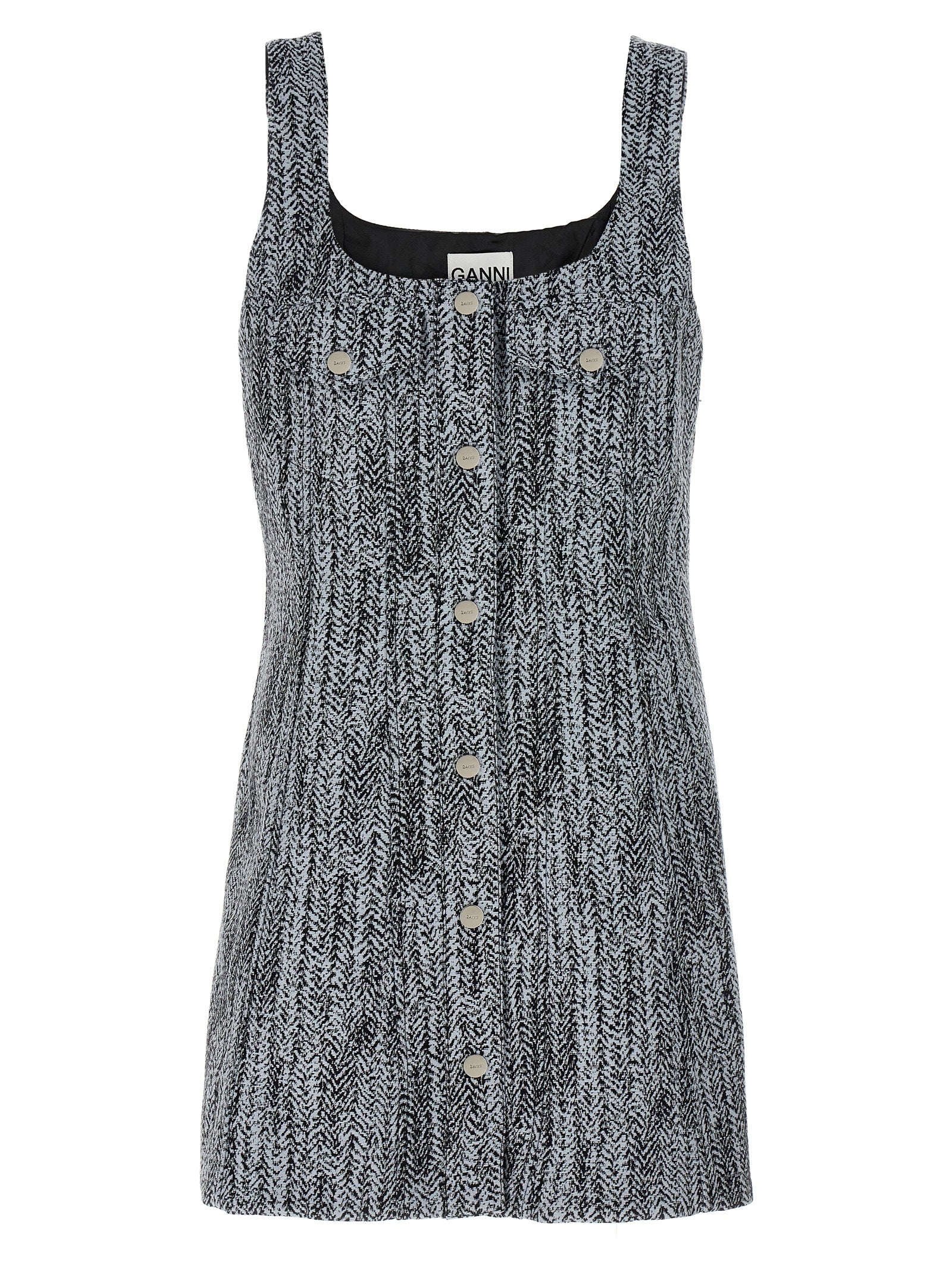 Ganni Women Tweed Dress GANNI