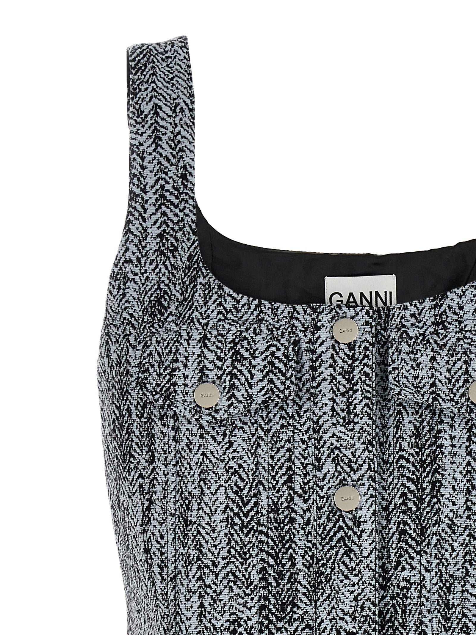Ganni Women Tweed Dress GANNI