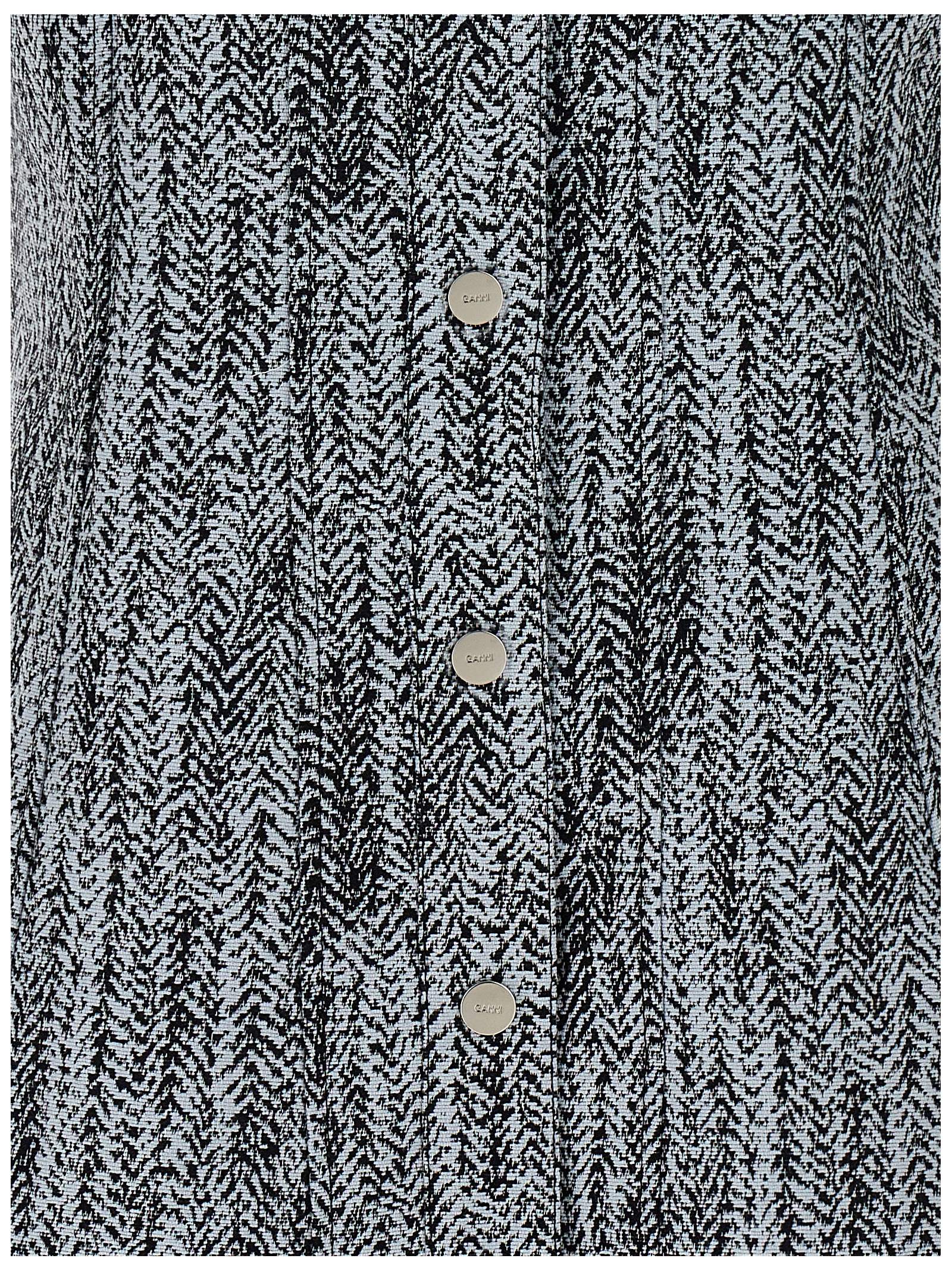 Ganni Women Tweed Dress GANNI