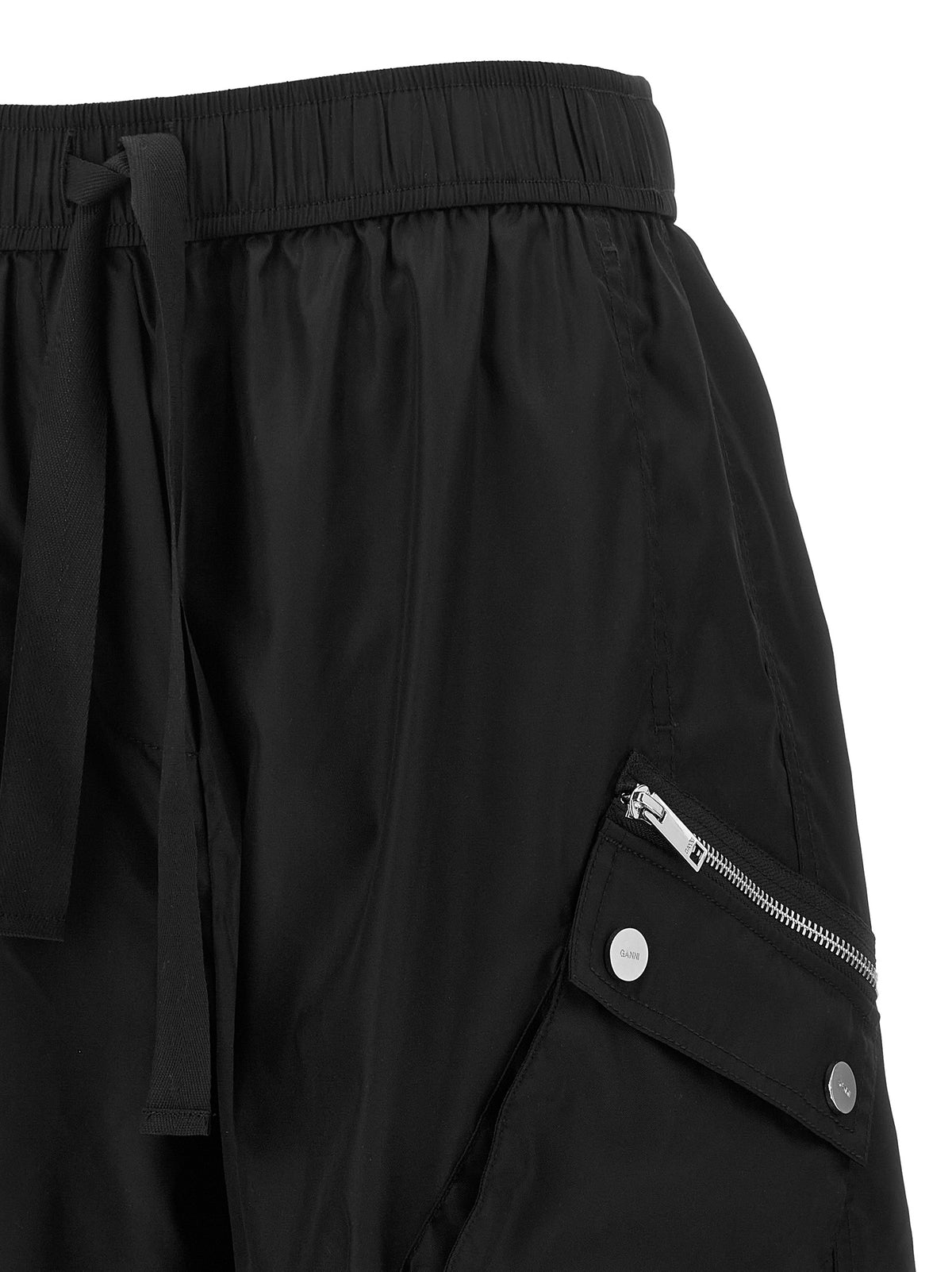 Ganni Women Black Utility Pants GANNI