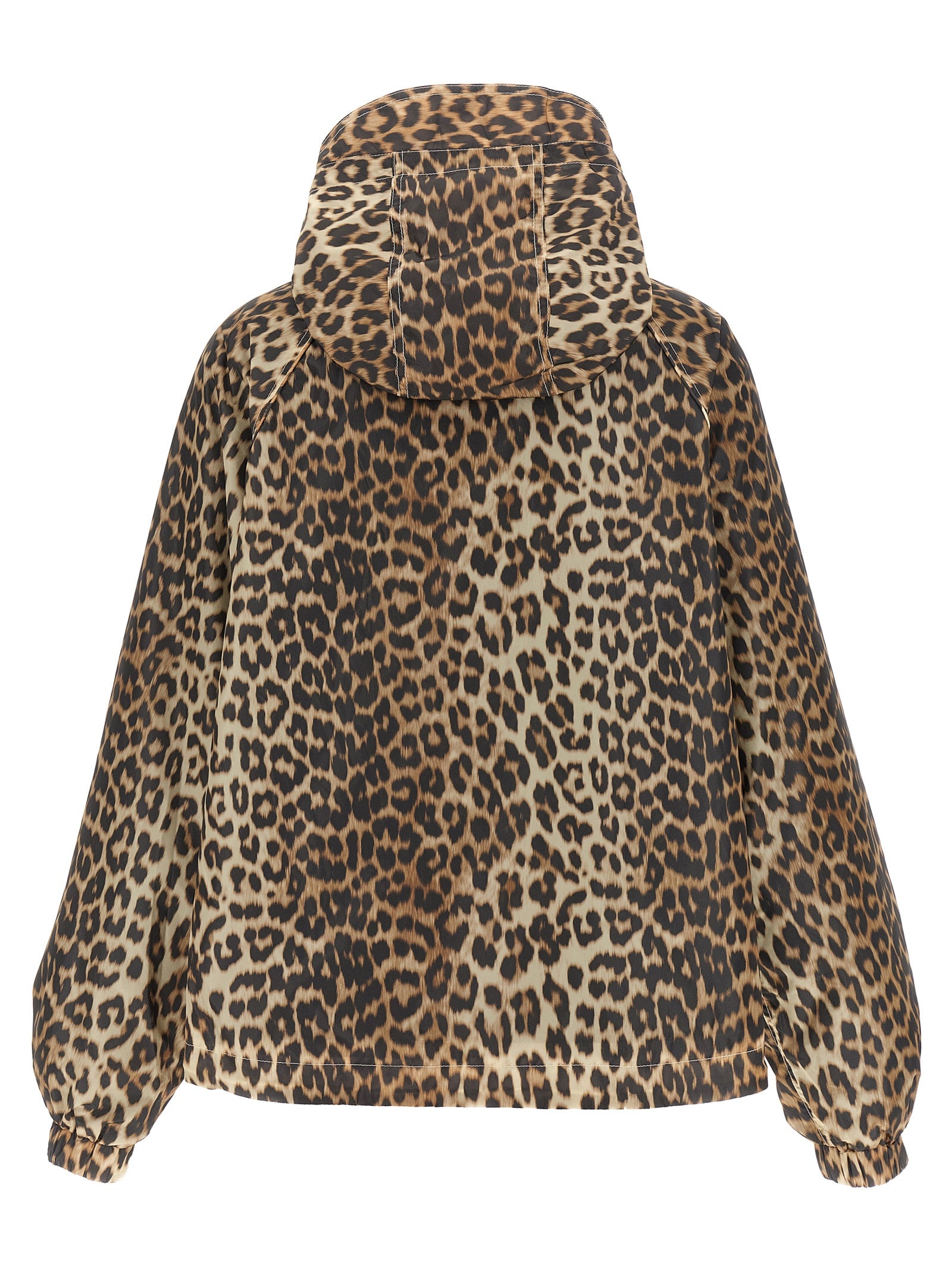 Ganni Women 'Leopard Print Nylon' Windbreaker GANNI