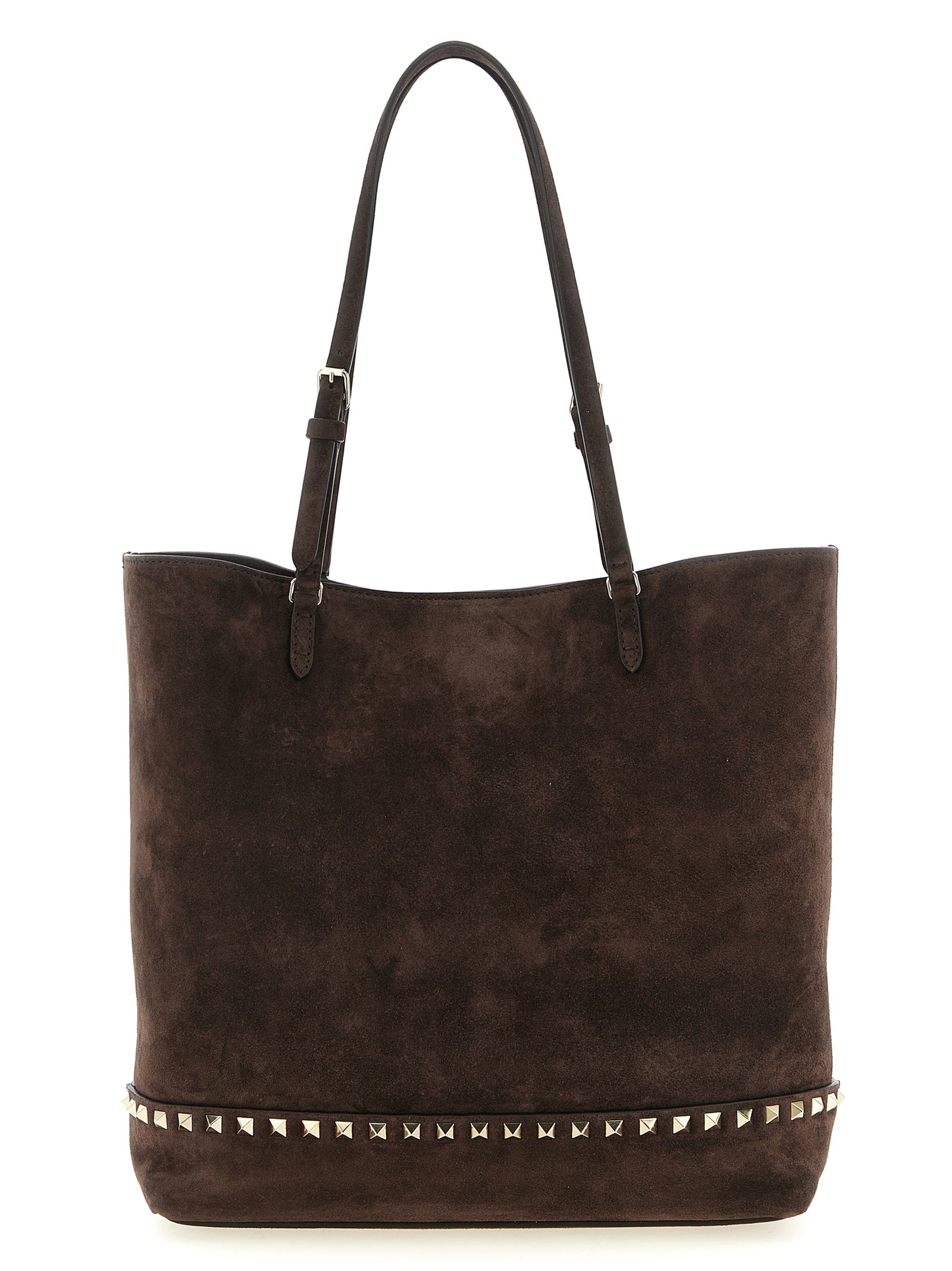 Valentino Garavani Women 'Rockstud Medium' Suede Shoulder Bag VALENTINO GARAVANI
