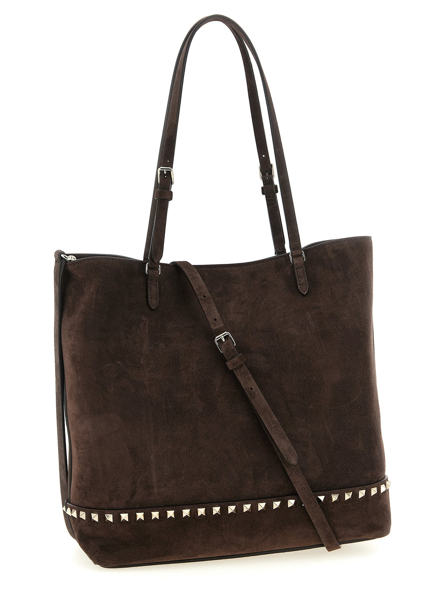 Valentino Garavani Women 'Rockstud Medium' Suede Shoulder Bag VALENTINO GARAVANI